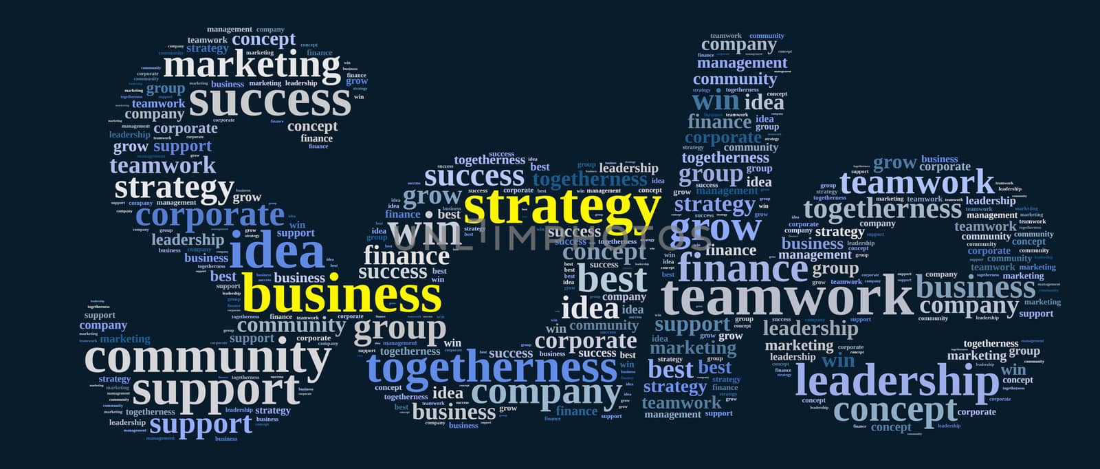 Business and sale strategy illustration word cloud concept