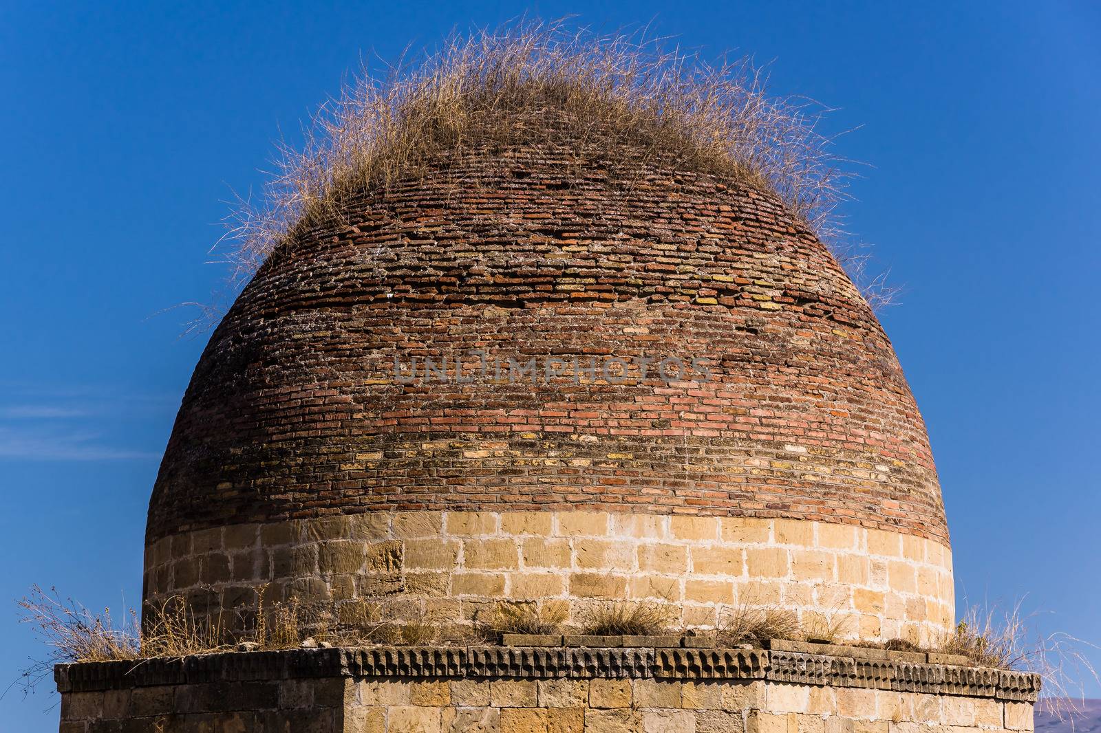 The historical mausoleum Yeddi-Gumbez (Seven Domes) in Shemakha, Azerbaijan.