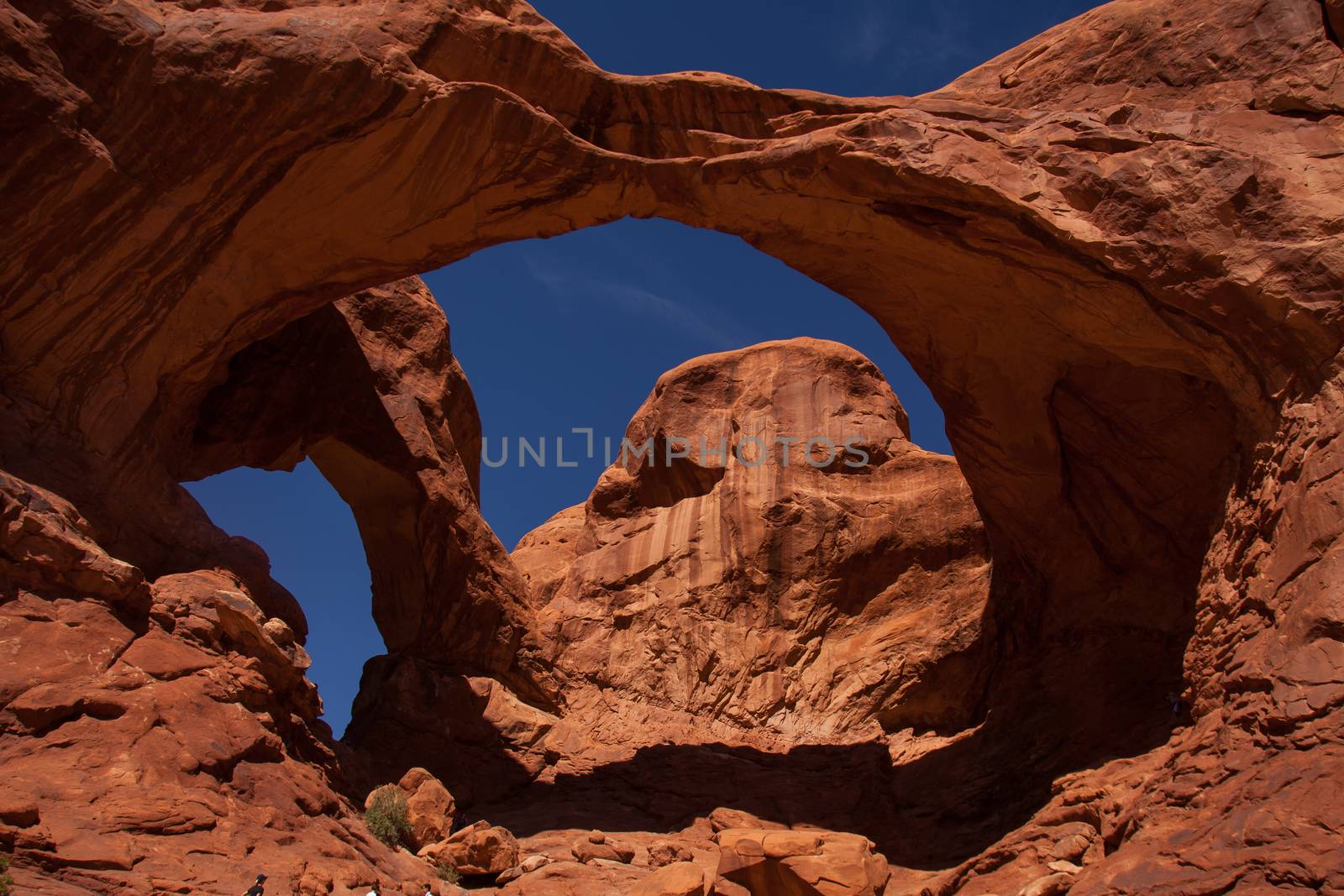 Double Arch, Arches National Park. Utah. USA