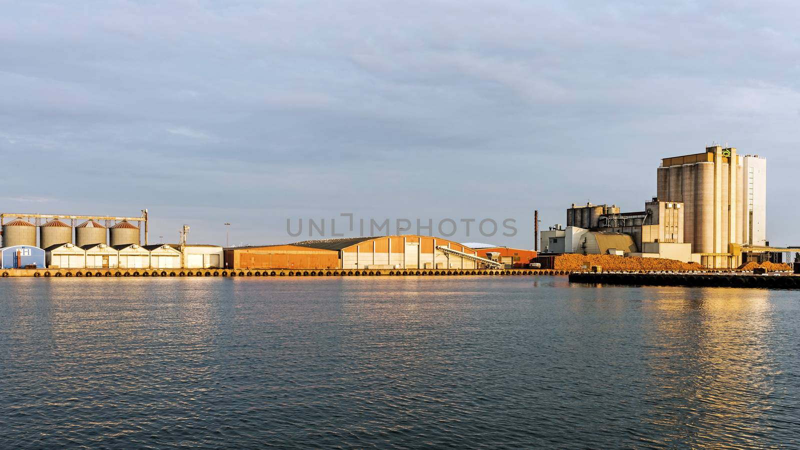 Bulk terminal in the Port of Kalmar. The port owned by the municipality of Kalmar handles 1 million tons of goods per year mainly petroleum, forestry and agricultural.