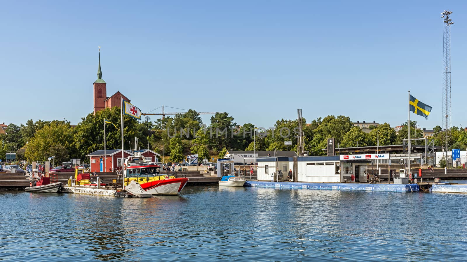 Scenes from Nynashamn, a big center for ferry transport offering services to Gotland, Poland and Russia. The city is also a well-known place of sailing events.