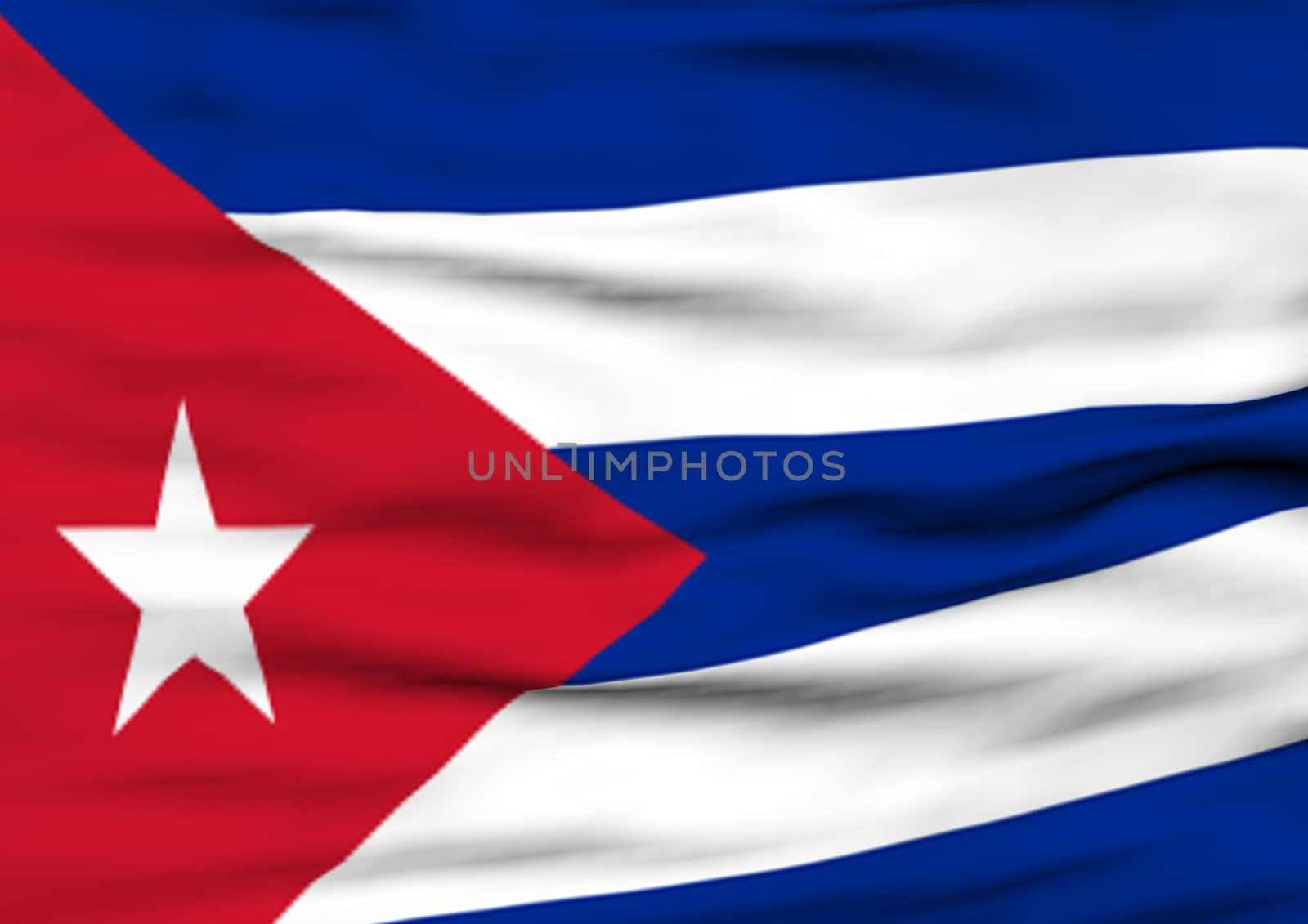 Image of a waving flag of Cuba