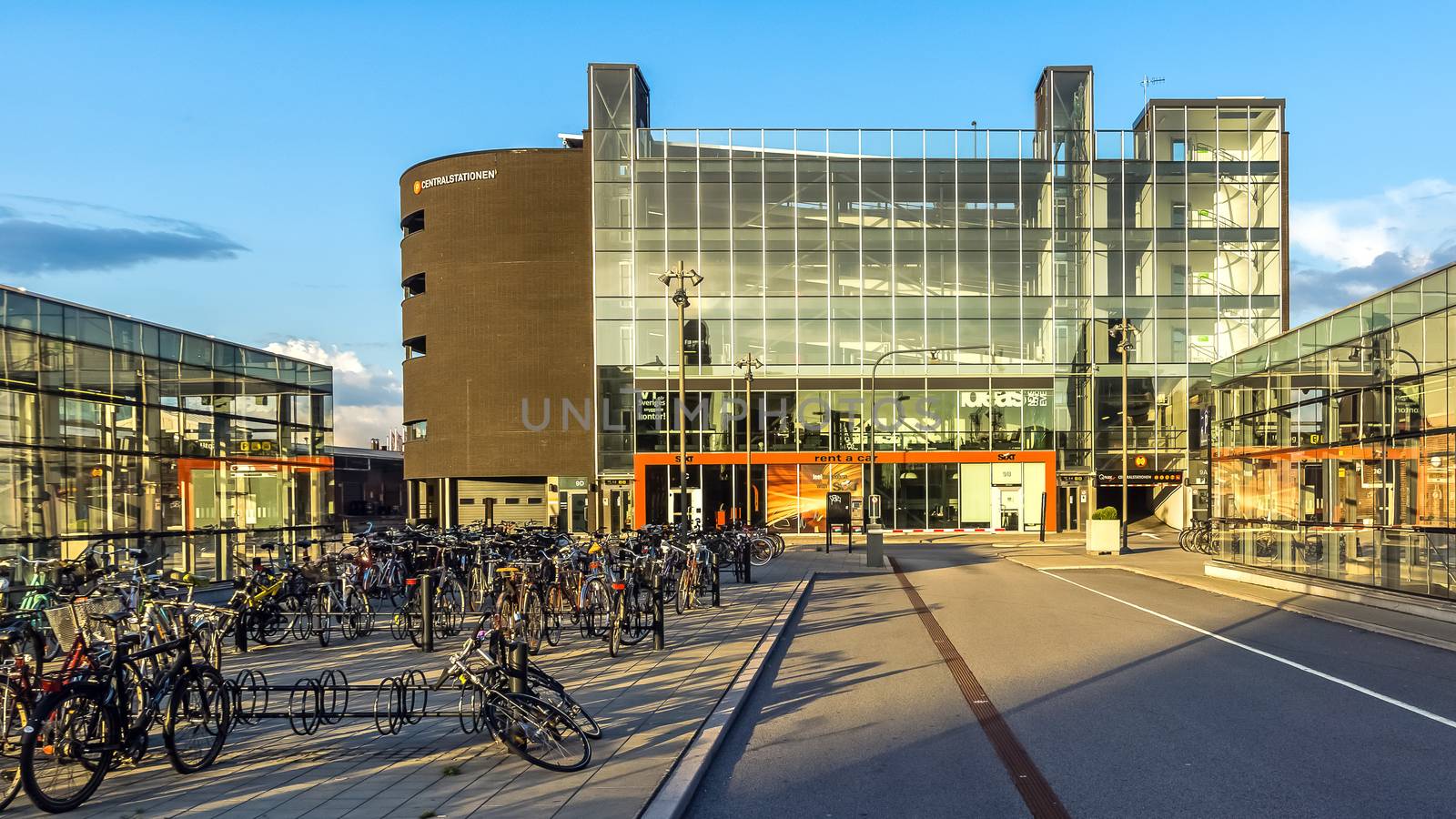 New part of Malmo Central Railway Station, serves 17 million passengers per year, the third busiest station in Sweden behind Stockholm and Gothenburg Central Stations.