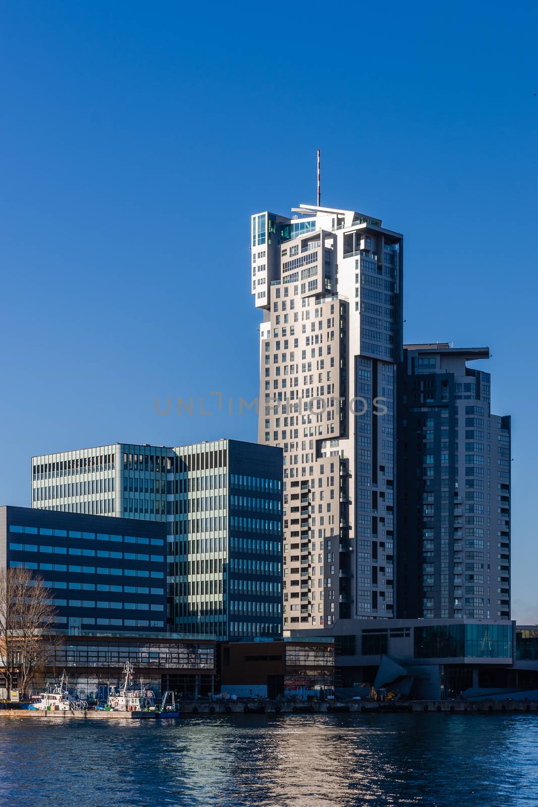 The Sea Towers, multi-use skyscraper. Built in 2009 building is the 10th tallest building in Poland and the second tallest residential building in the country.