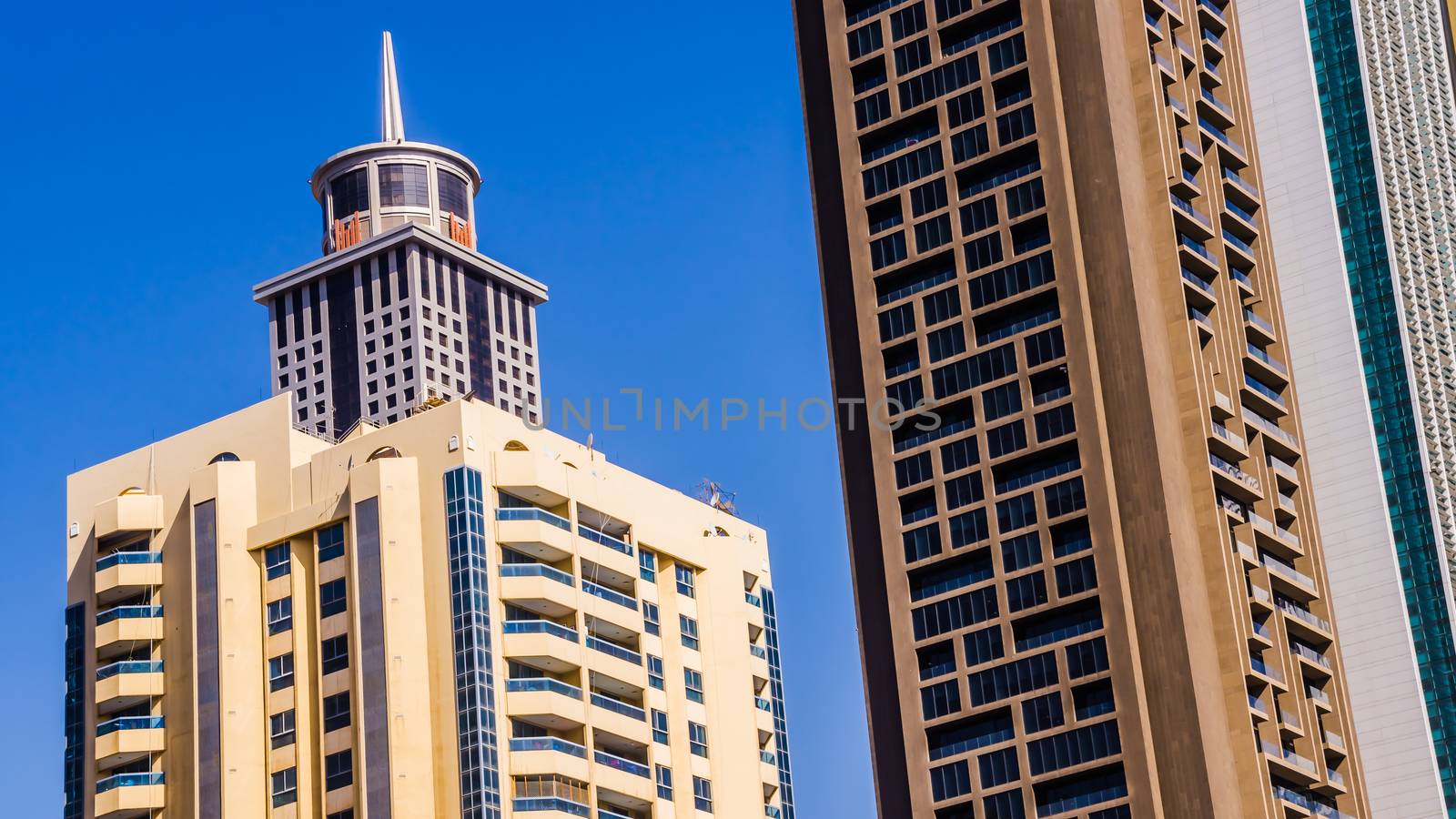 Stunning examples of architectural styles in Dubai downtown. Dubai has a rich collection of amazing buildings and structures of various styles.
