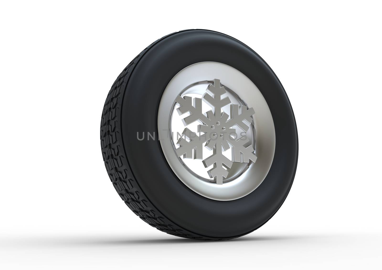 Snowflake Winter Tyre by clusterx