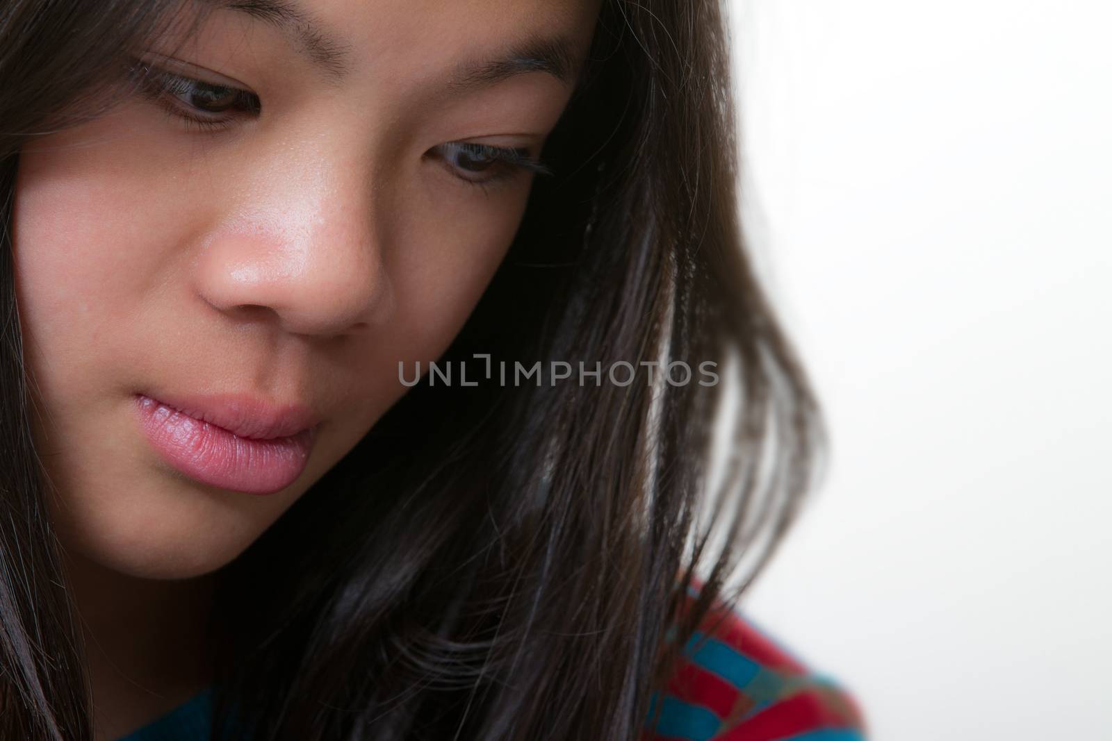 Picture of a young girl looking at the camera