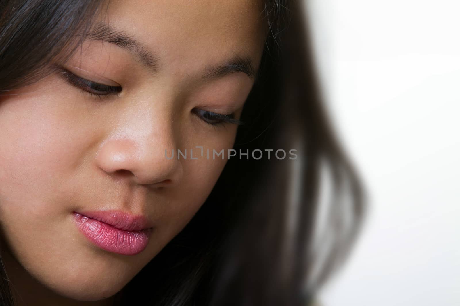 Picture of a young girl looking at the camera