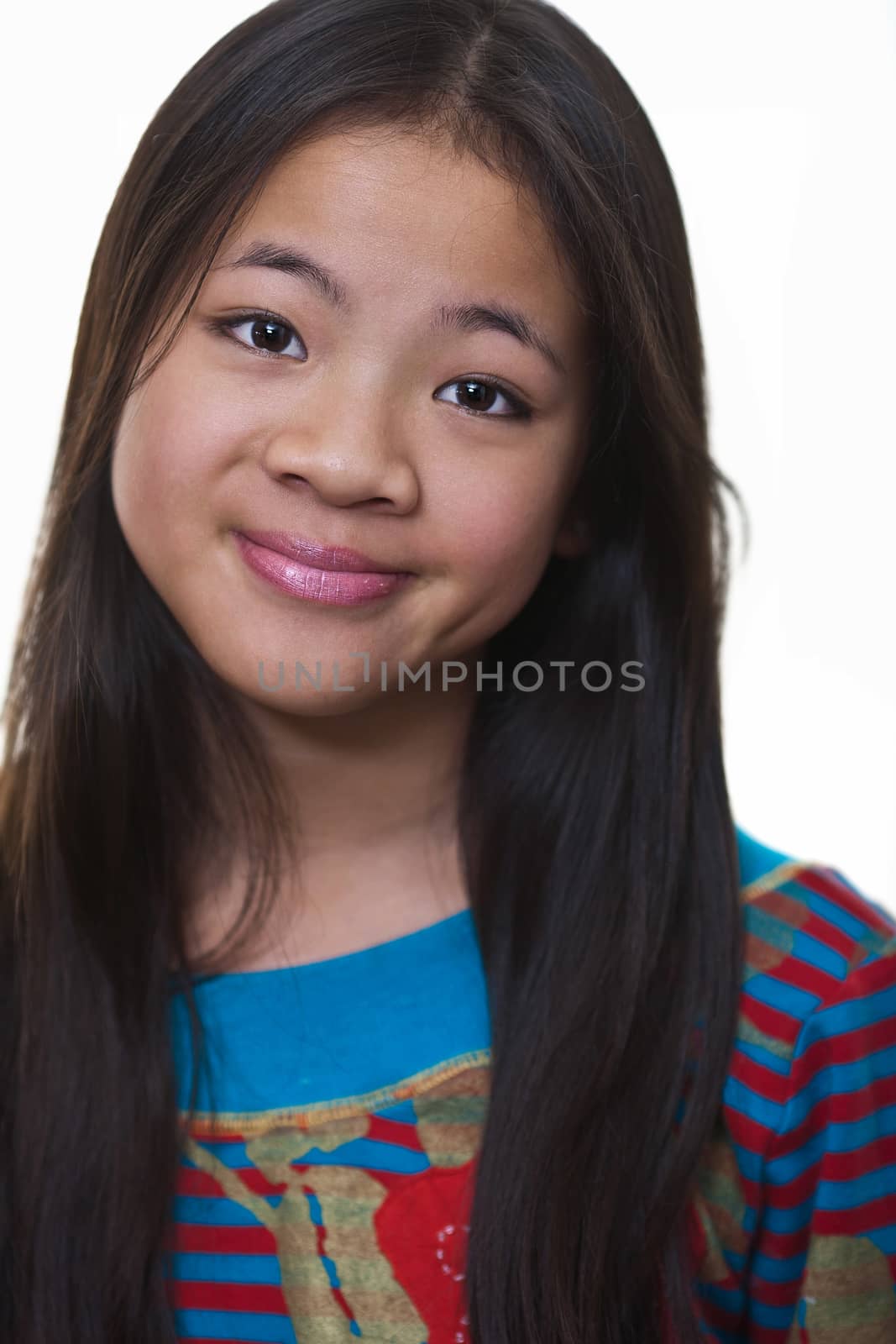 Picture of a young girl looking at the camera