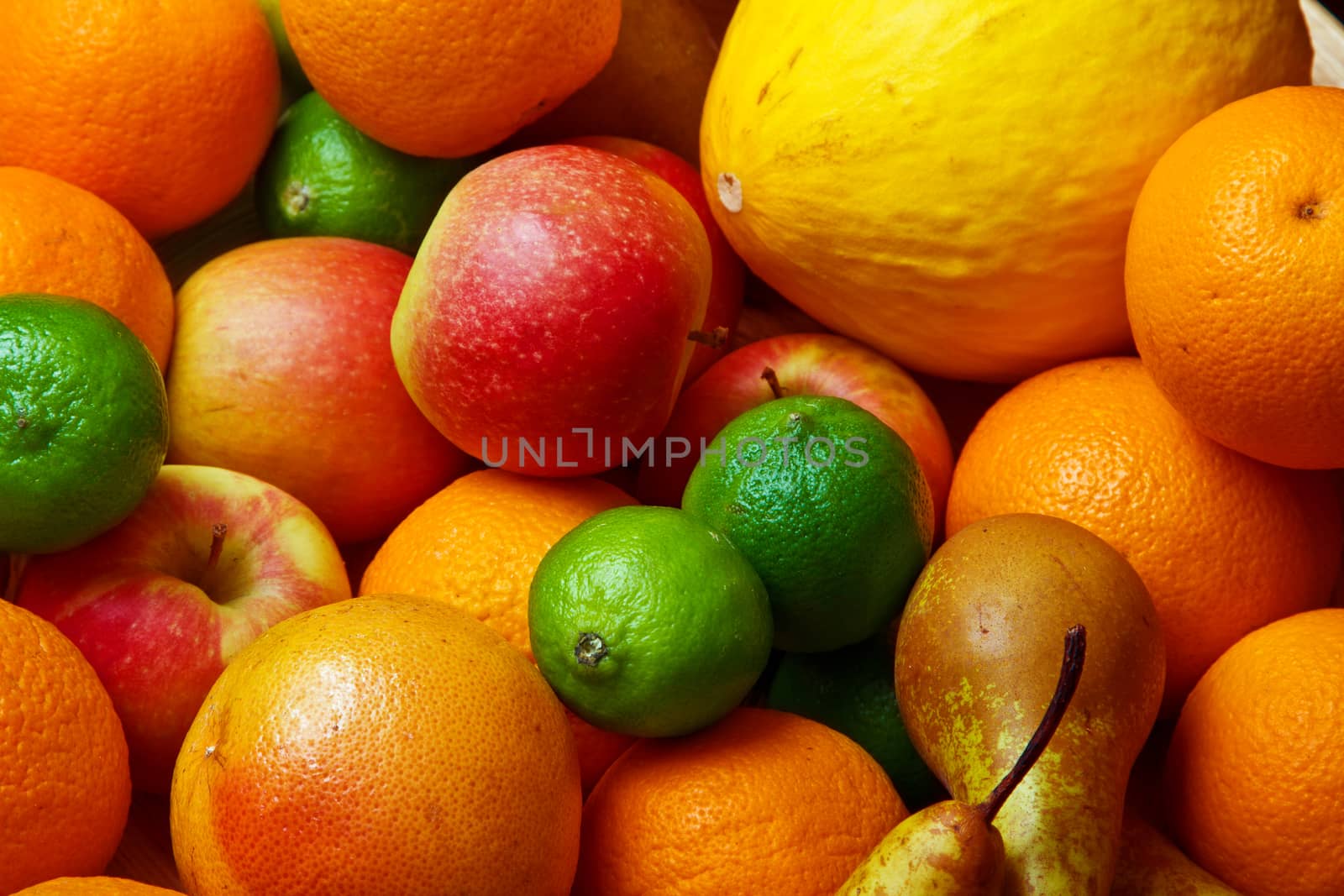 Plate of fruits shot in studio