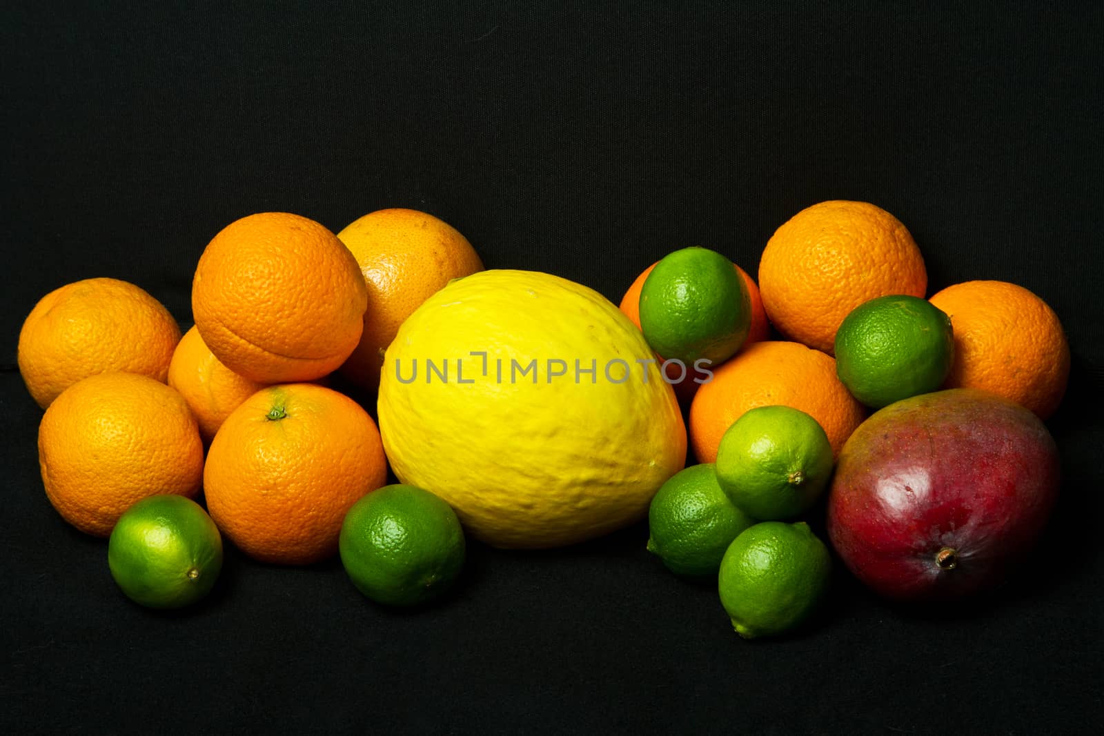 Plate of fruits shot in studio
