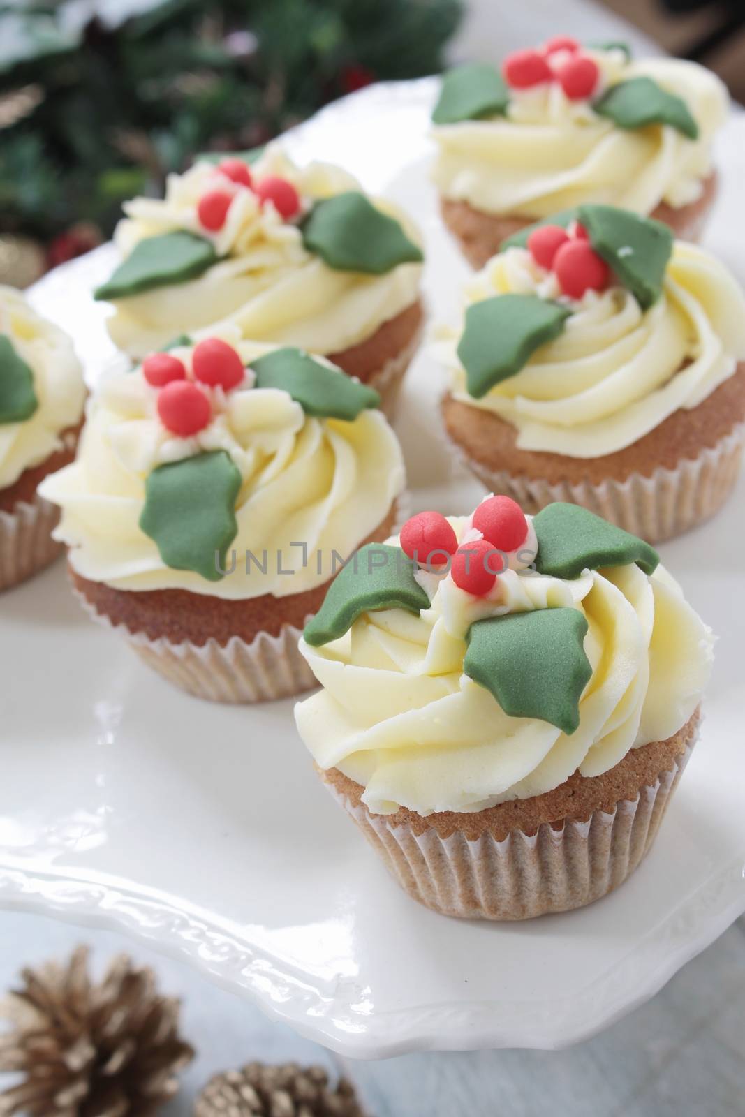 Christmas cup cakes