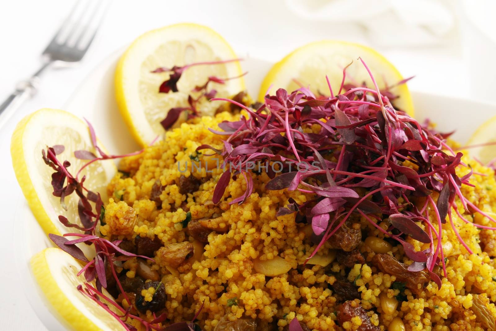 couscous  salad in bowl