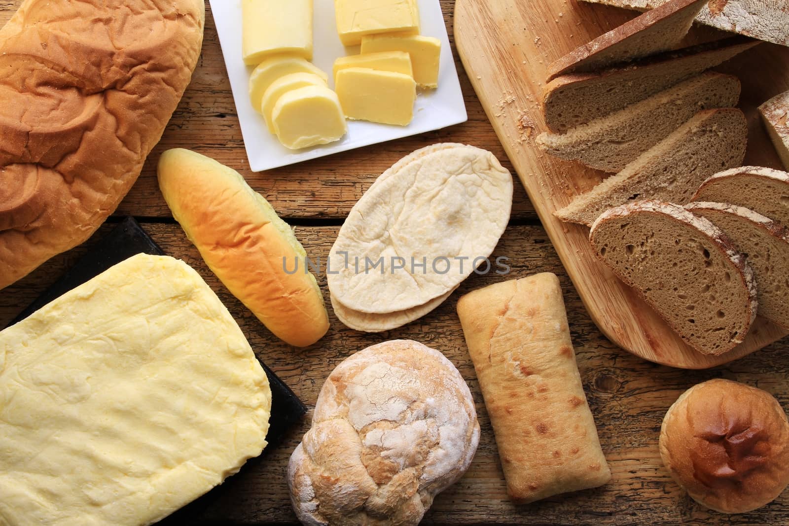 fresh bread selection