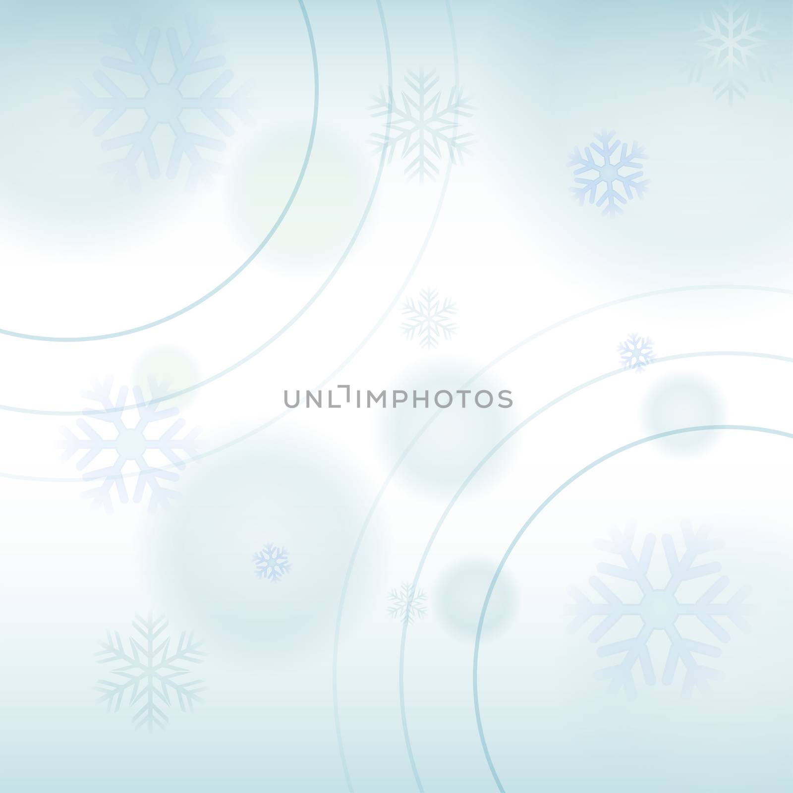abstract winter light blue background with snowflakes by marinini