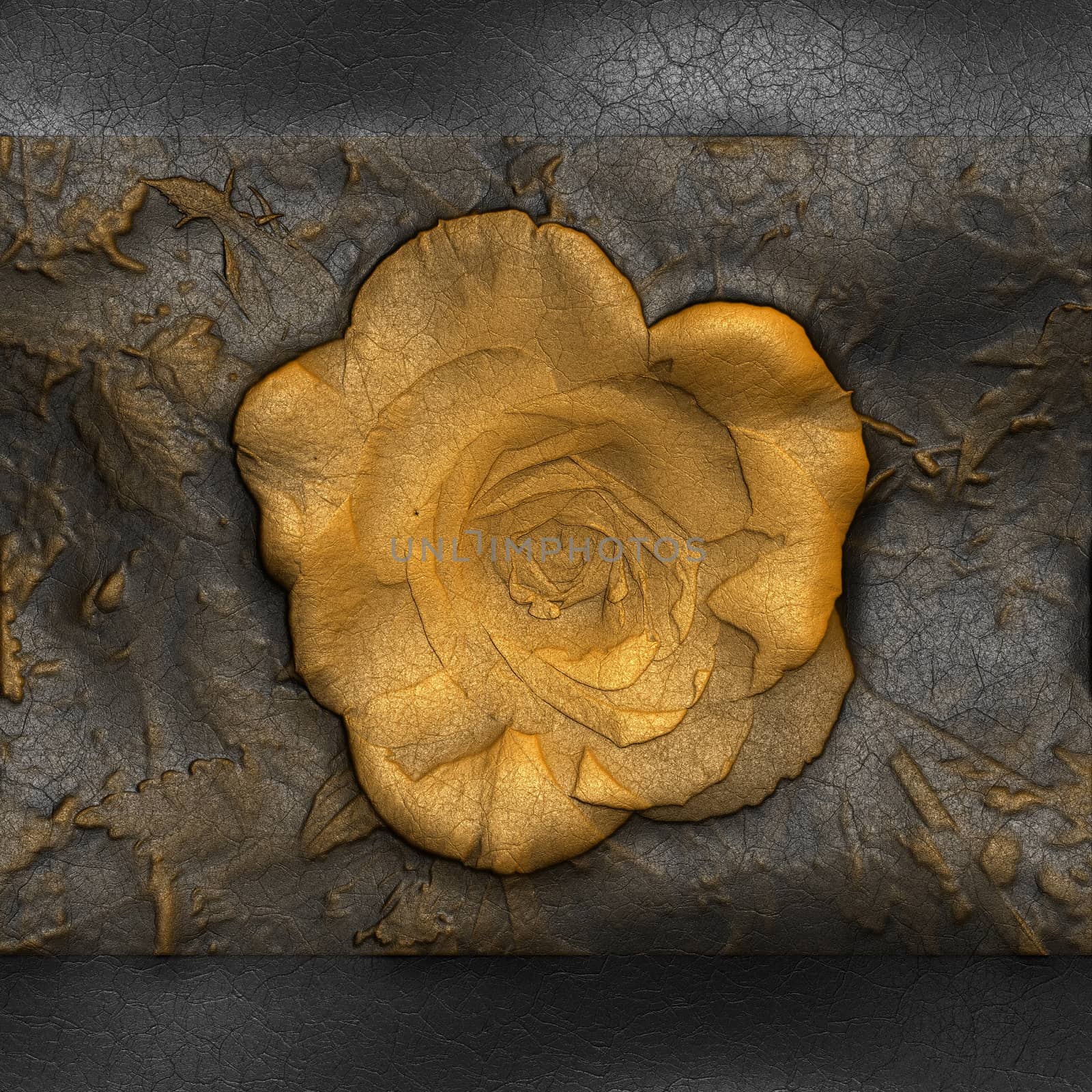 Flower background leather tile by stocklady