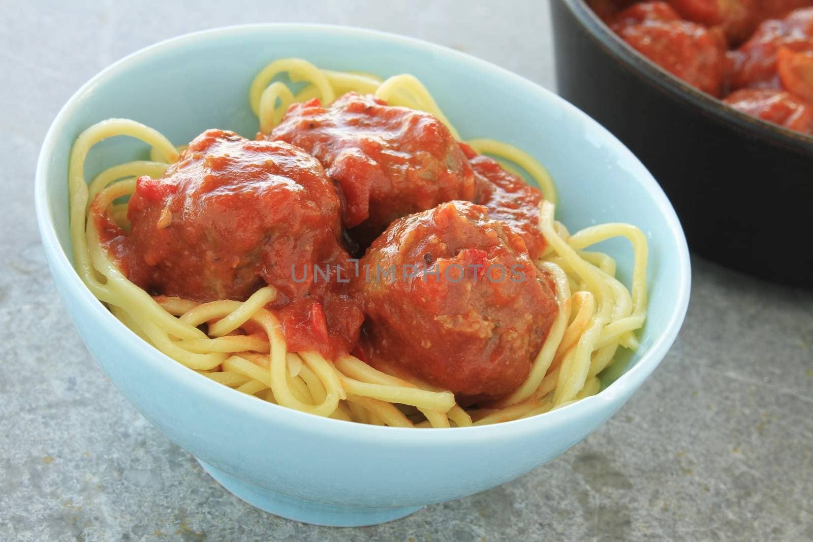 Italian meatballs in tomato sauce