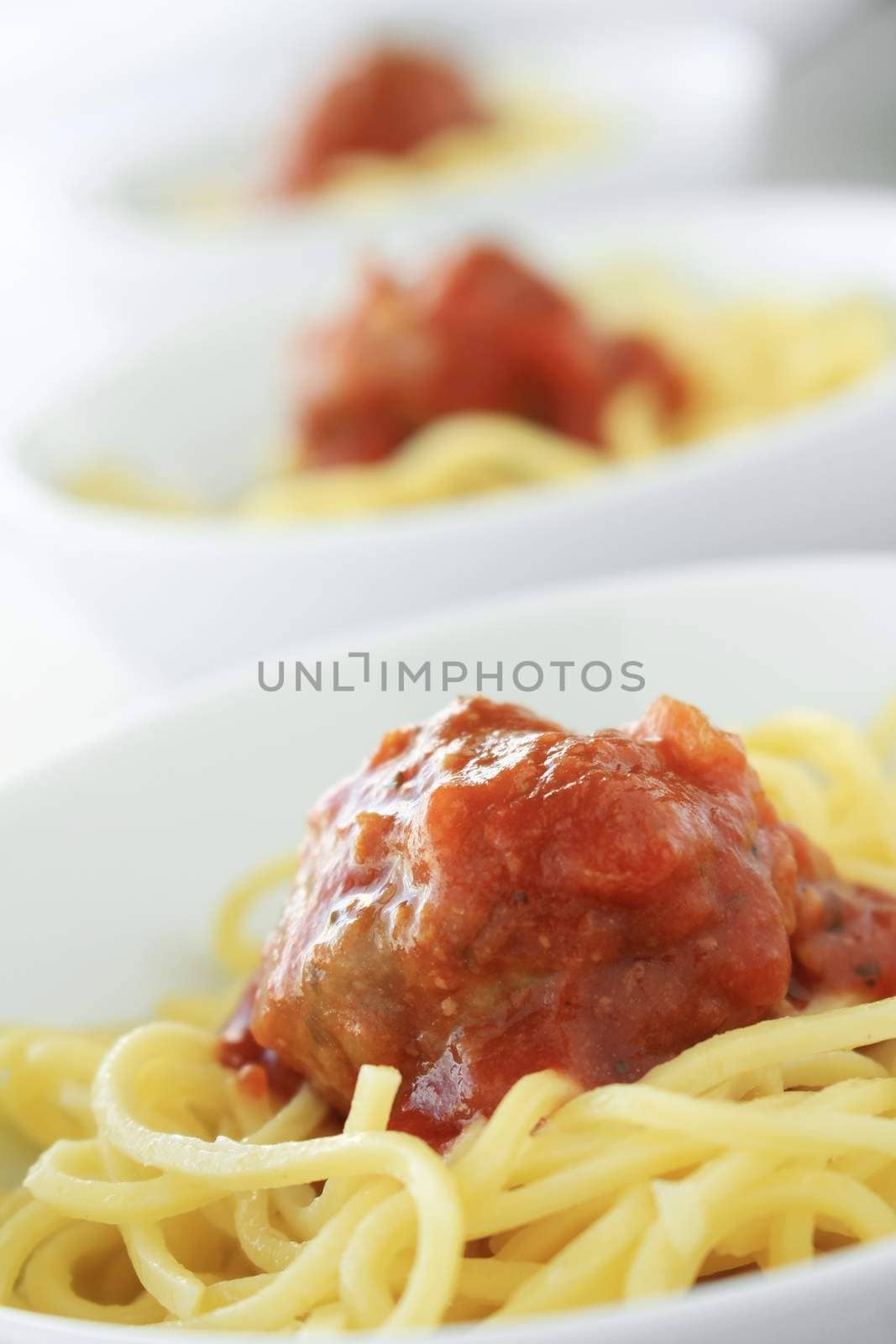 Italian meatballs in tomato sauce