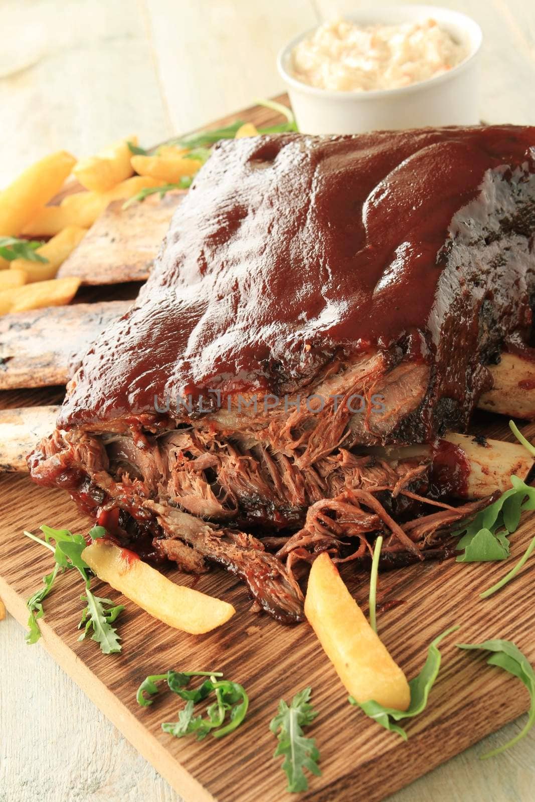 beef ribs in bbq sauce