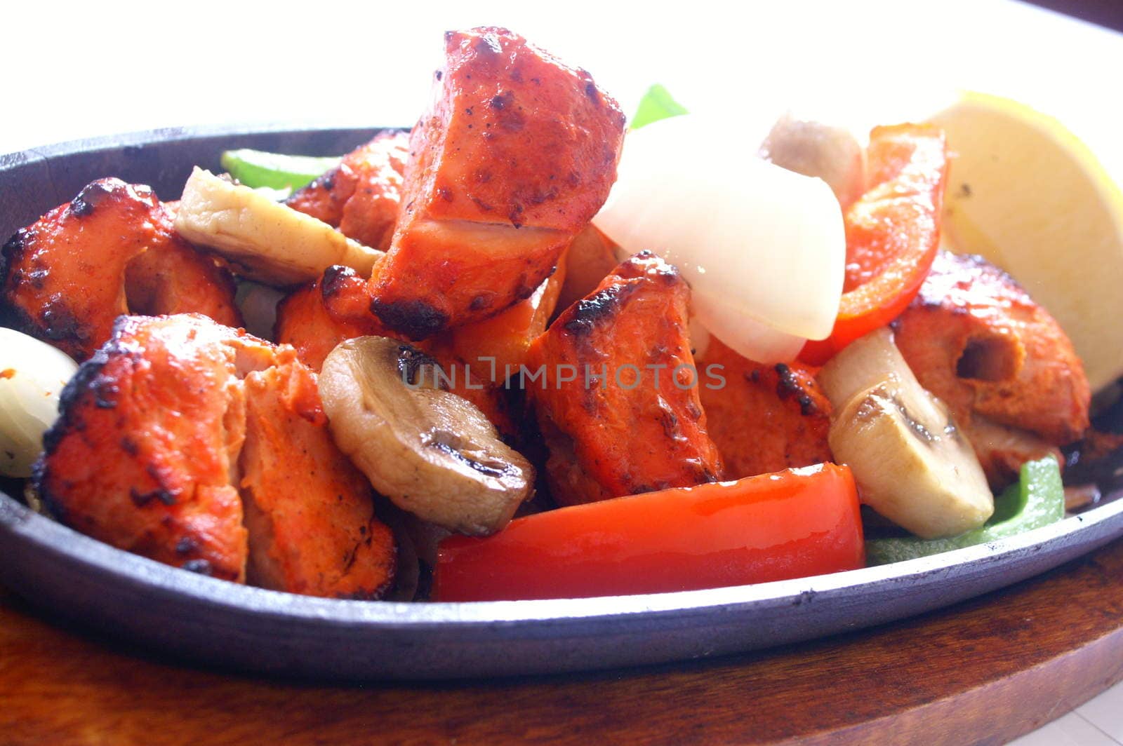 Indian Chicken Tikka Kebab Flame Grilled