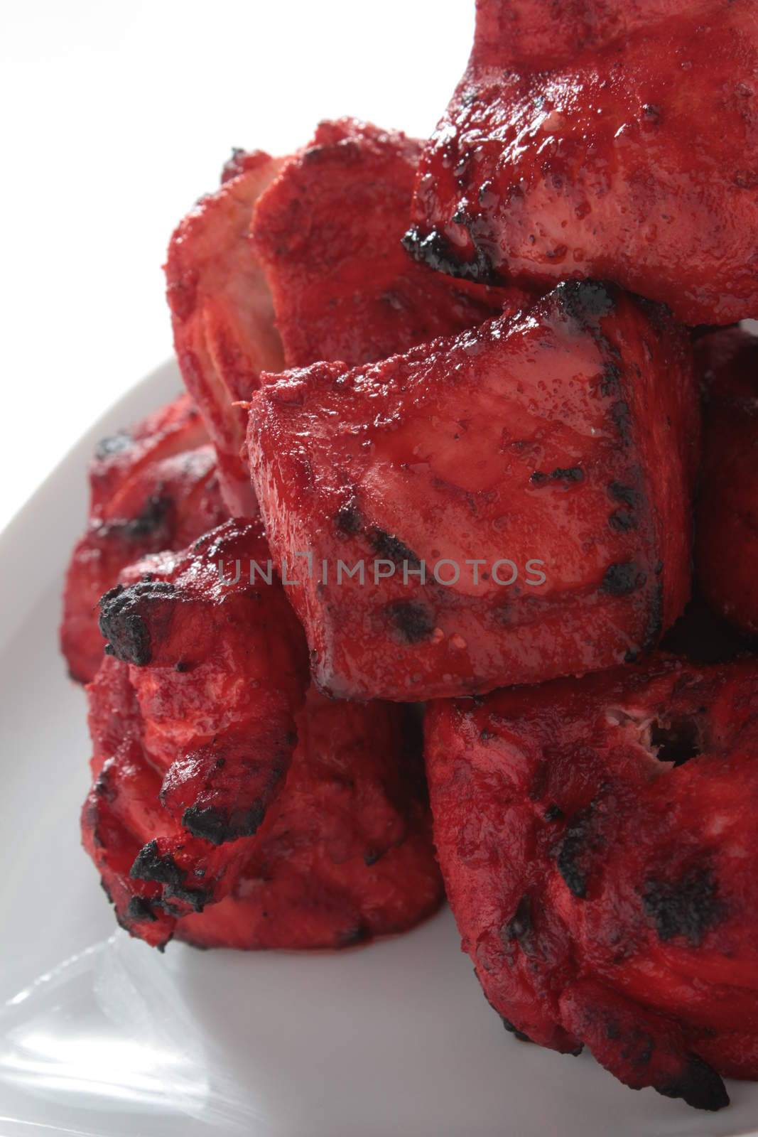 Indian Chicken Tikka Kebab Flame Grilled