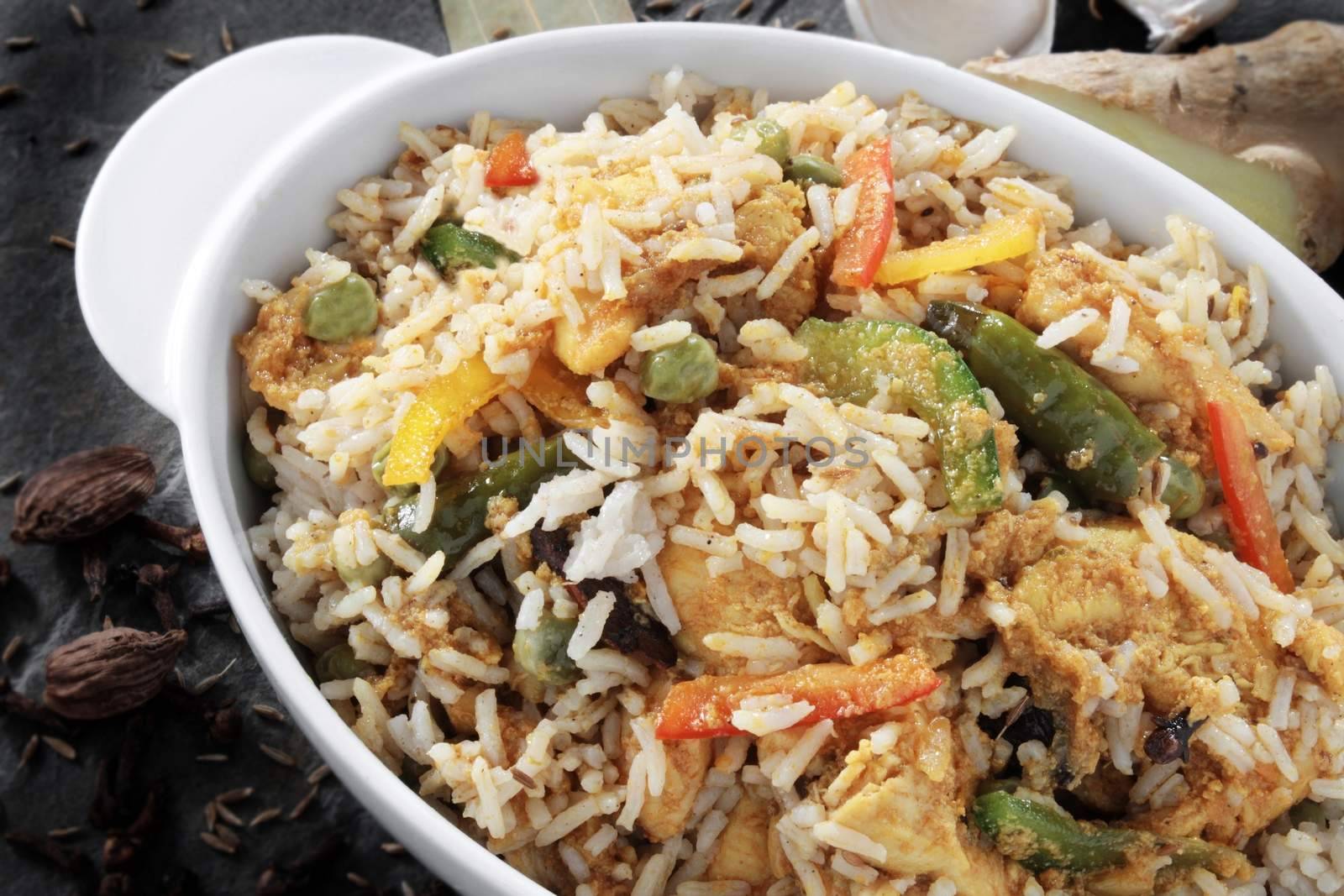 Indian biryani rice curry