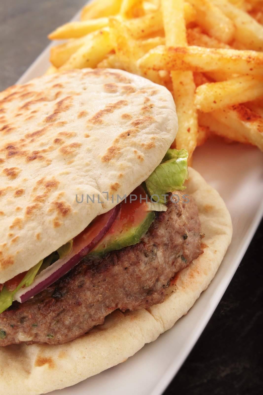 burger in bun by neil_langan