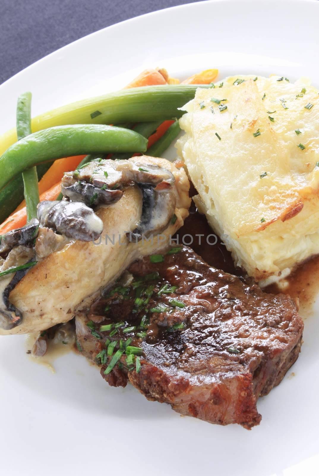 steak meal by neil_langan