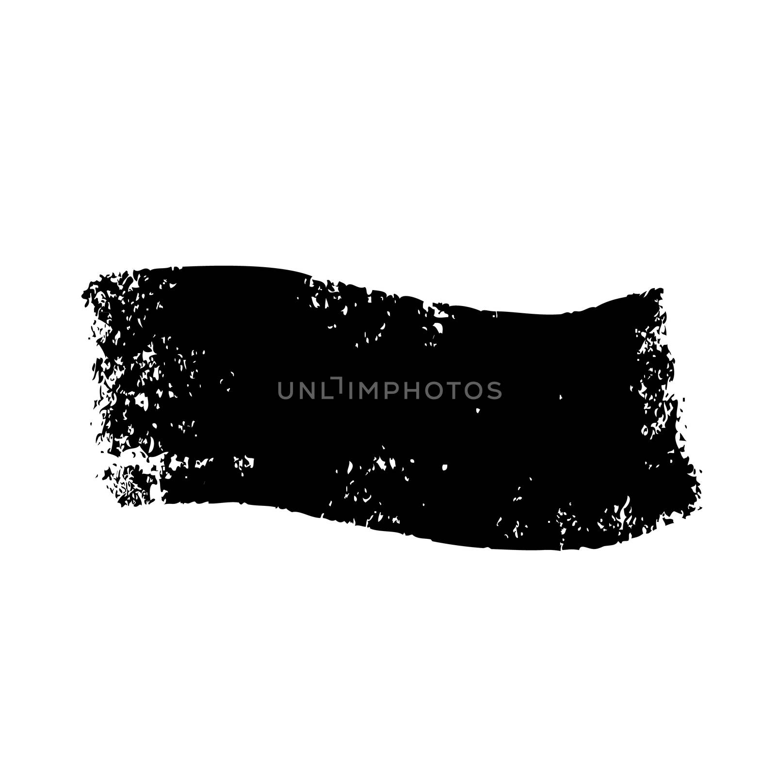 freehand sketch illustration of grunge banner, label hand drawn on white background