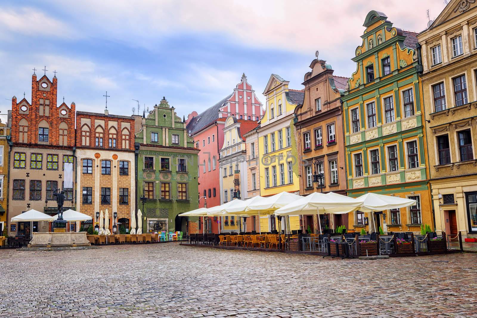 Stary Rynek, Old Marketplace Square in Poznan, Poland by GlobePhotos