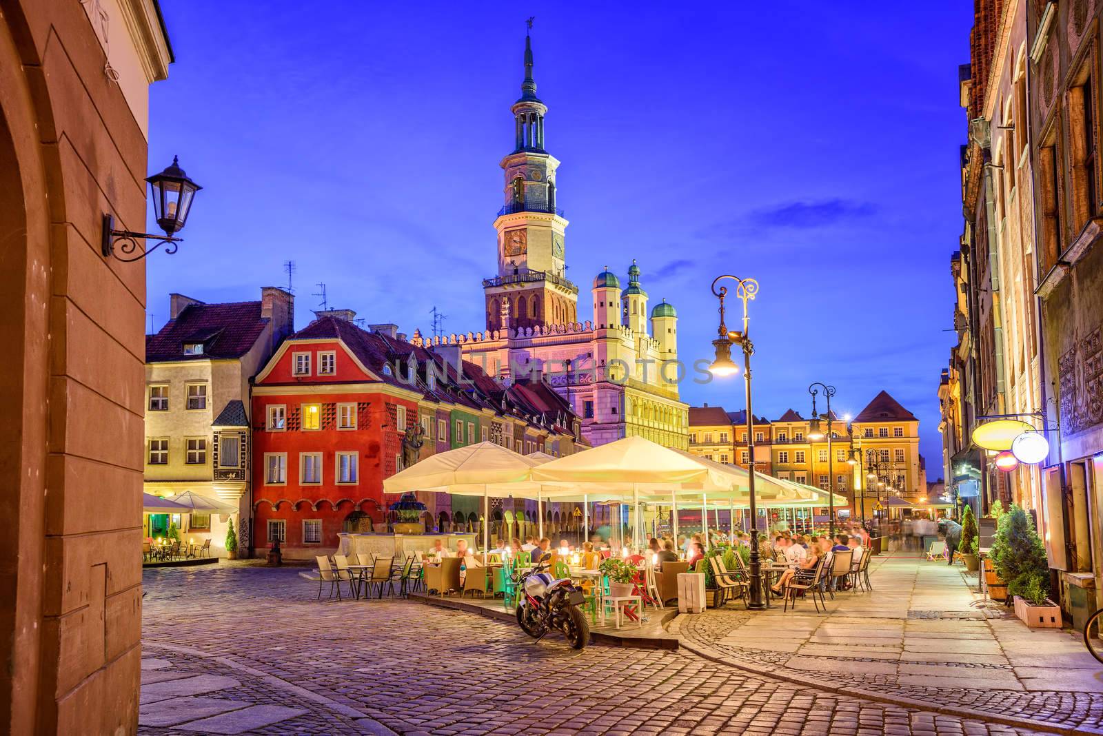 Main square of the old town of Poznan, Poland by GlobePhotos