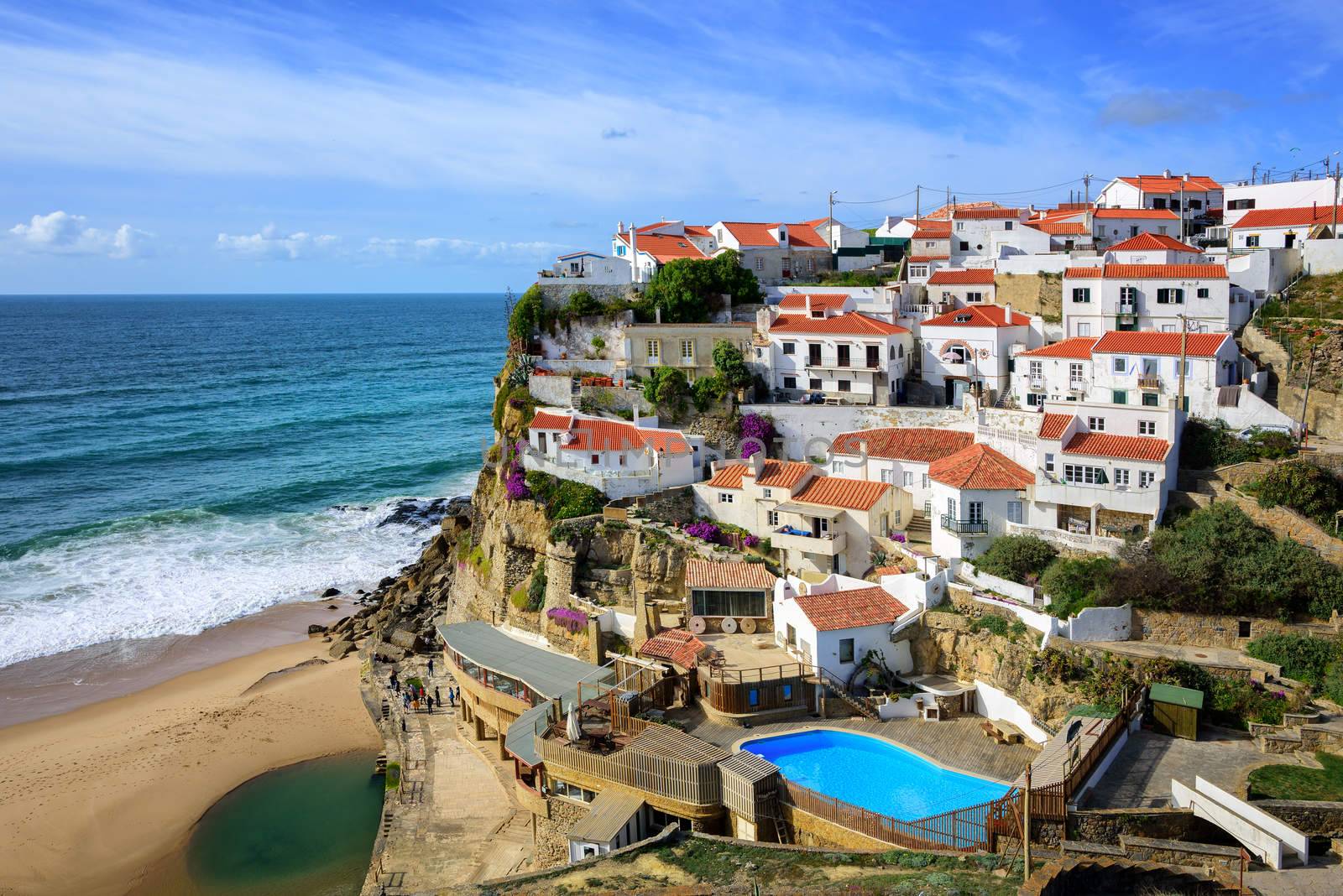 Azenhas do Mar, a little fishermen village on atlantic coast near Cabo da Roca, Portugal
