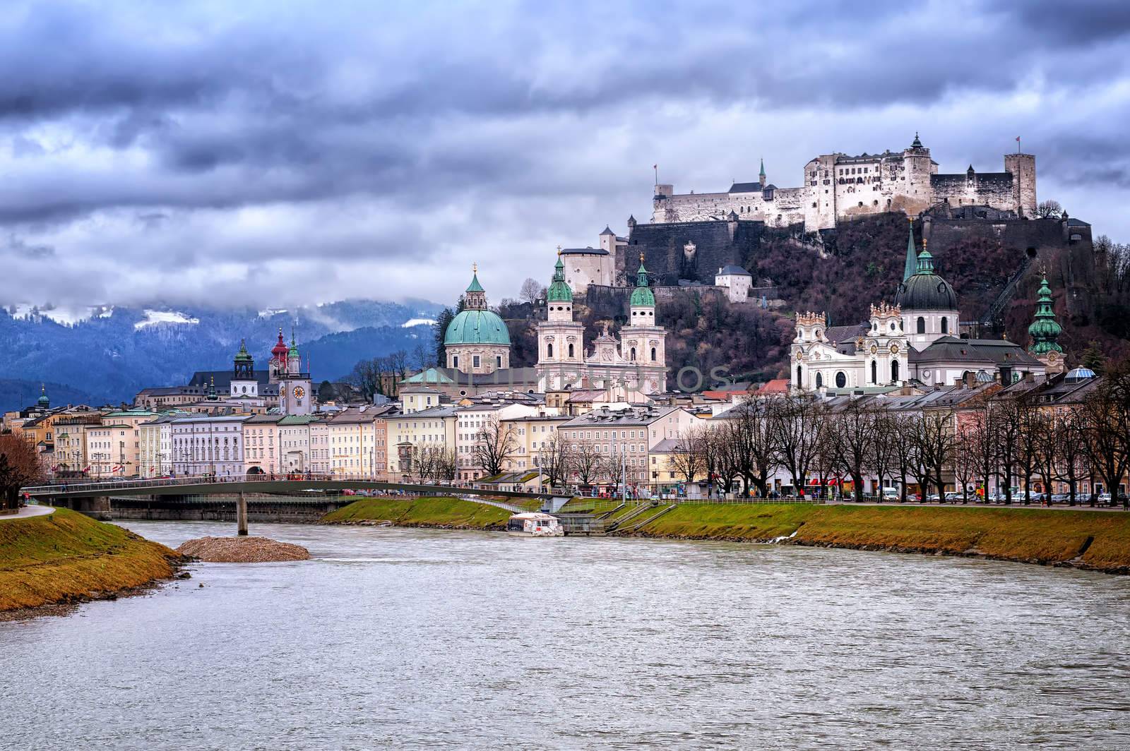 Salzburg, Austria, in the early morning by GlobePhotos