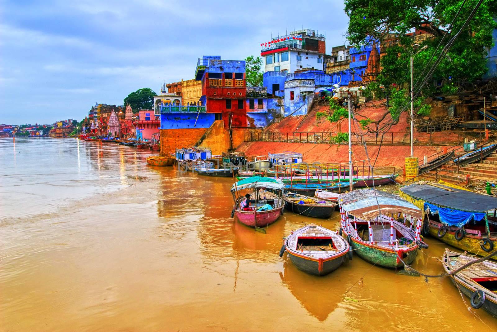 Varanasi on river Ganges, India