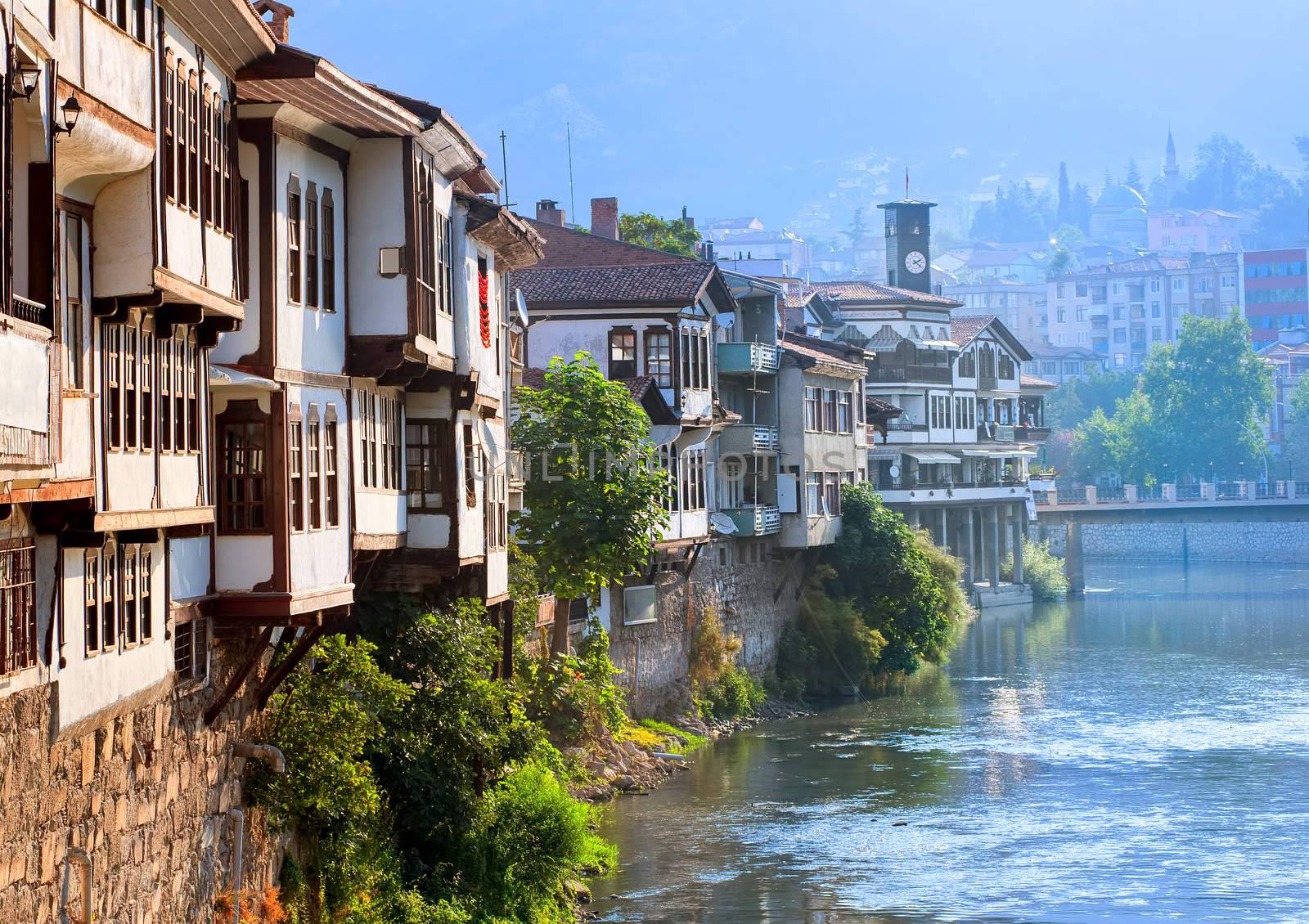 Traditional ottoman houses in Amasya, Turkey by GlobePhotos