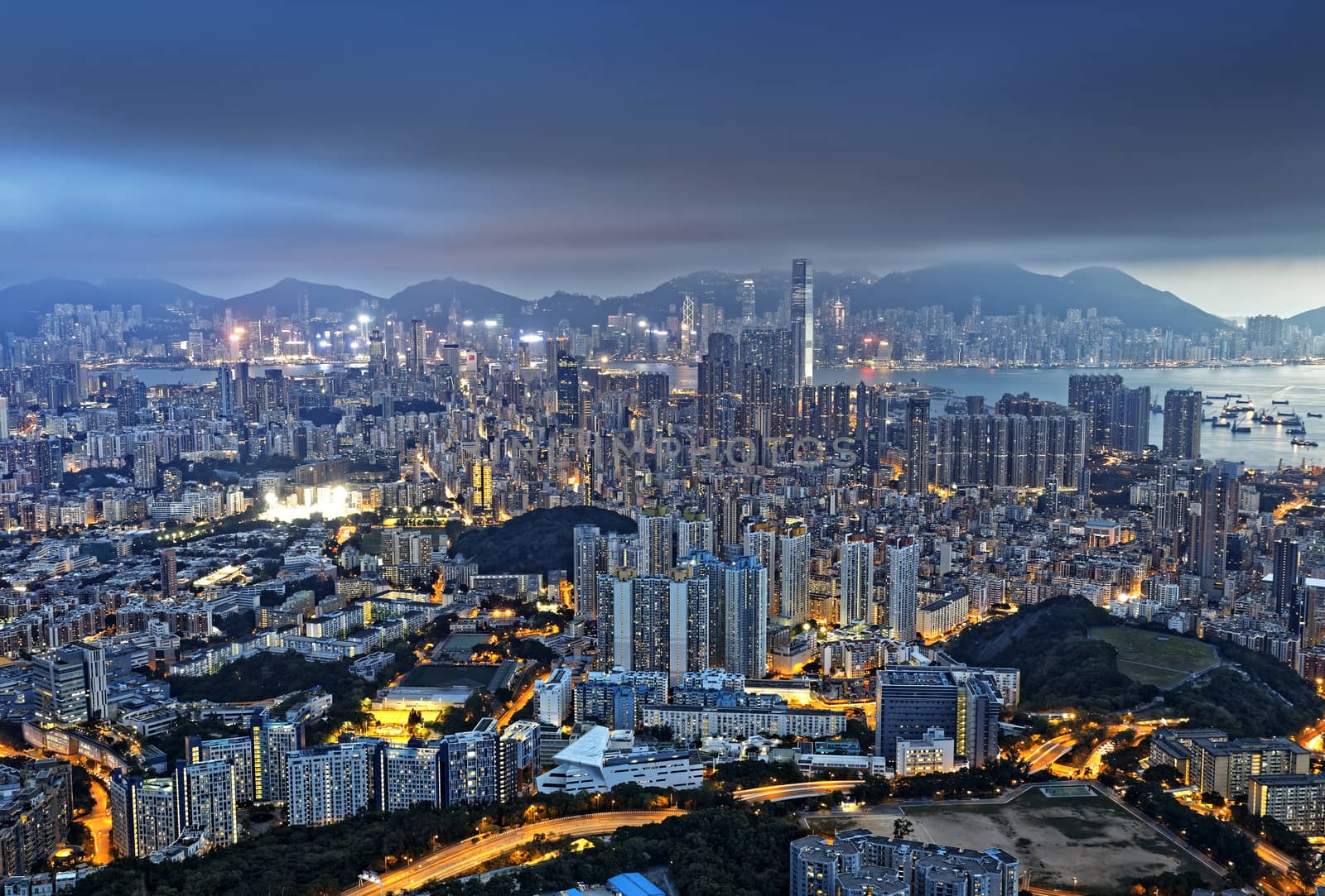 Hong Kong Skyline at Night