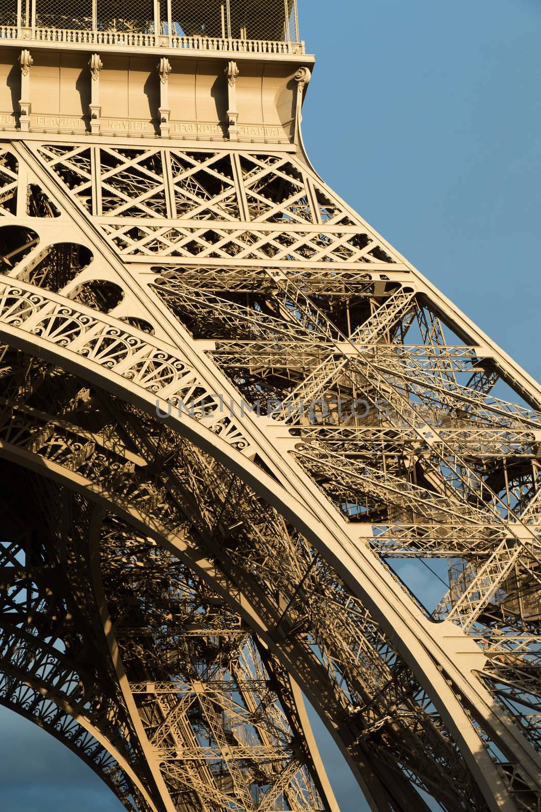 Eiffel Tower in Paris France seen from the Seine River