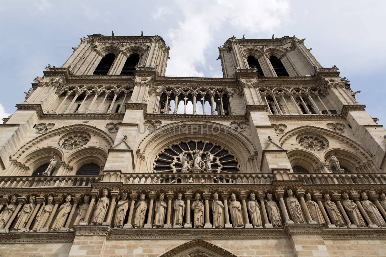 The Notre Dame Cathedral in Paris - France