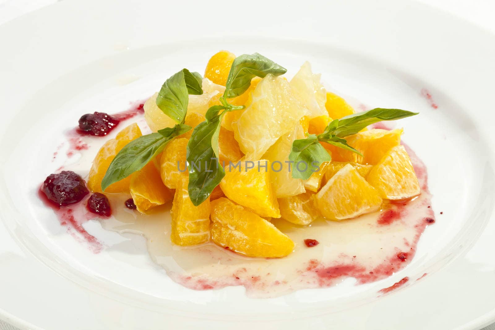 Fruit salad orange grapefruit by hanusst