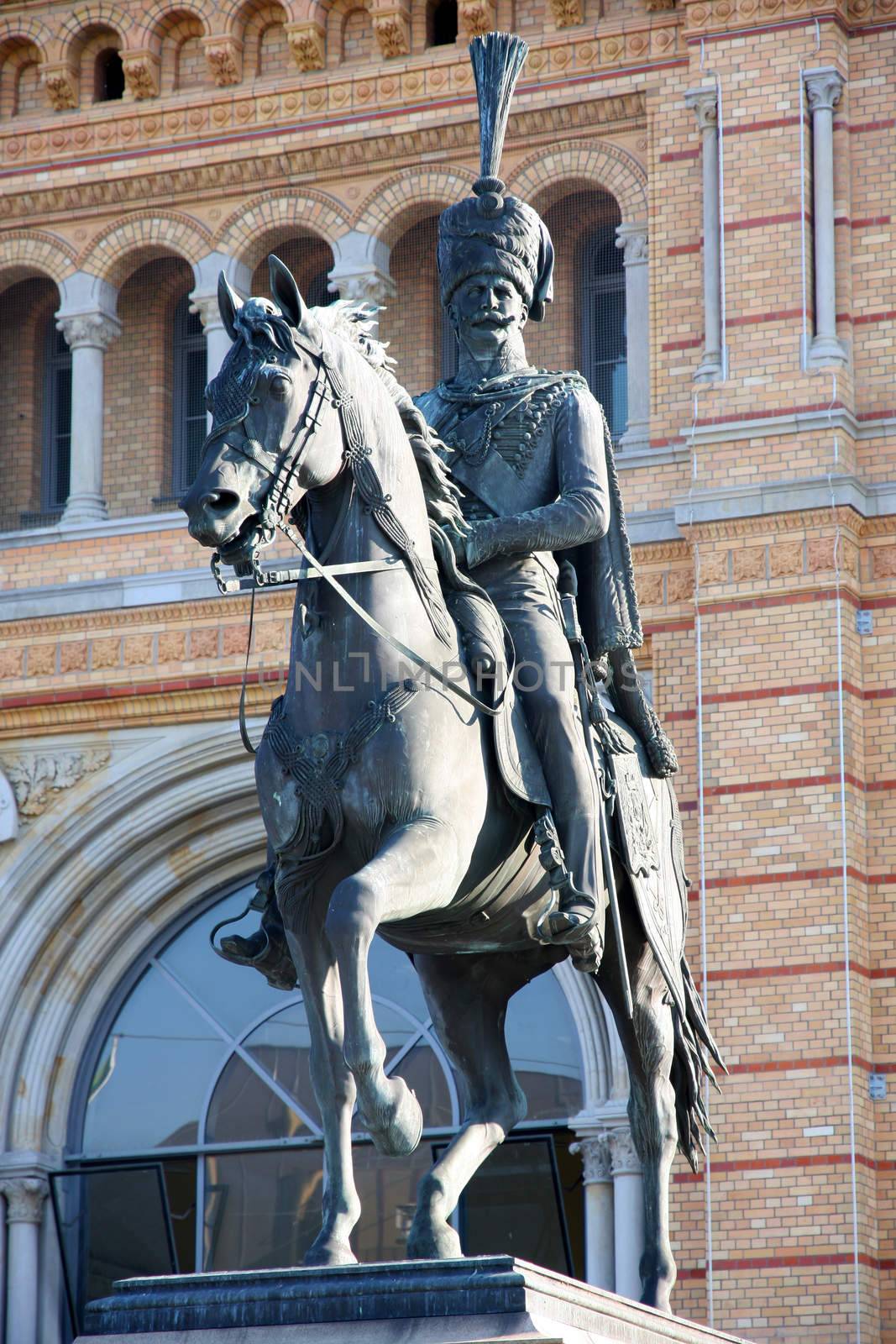 Statue Of Ernest Augustus I in Hannover central station, Germany