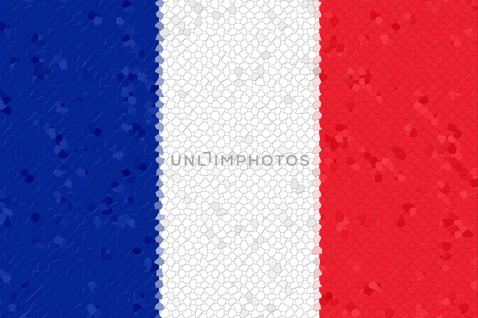 France Flag Mosaic by hlehnerer