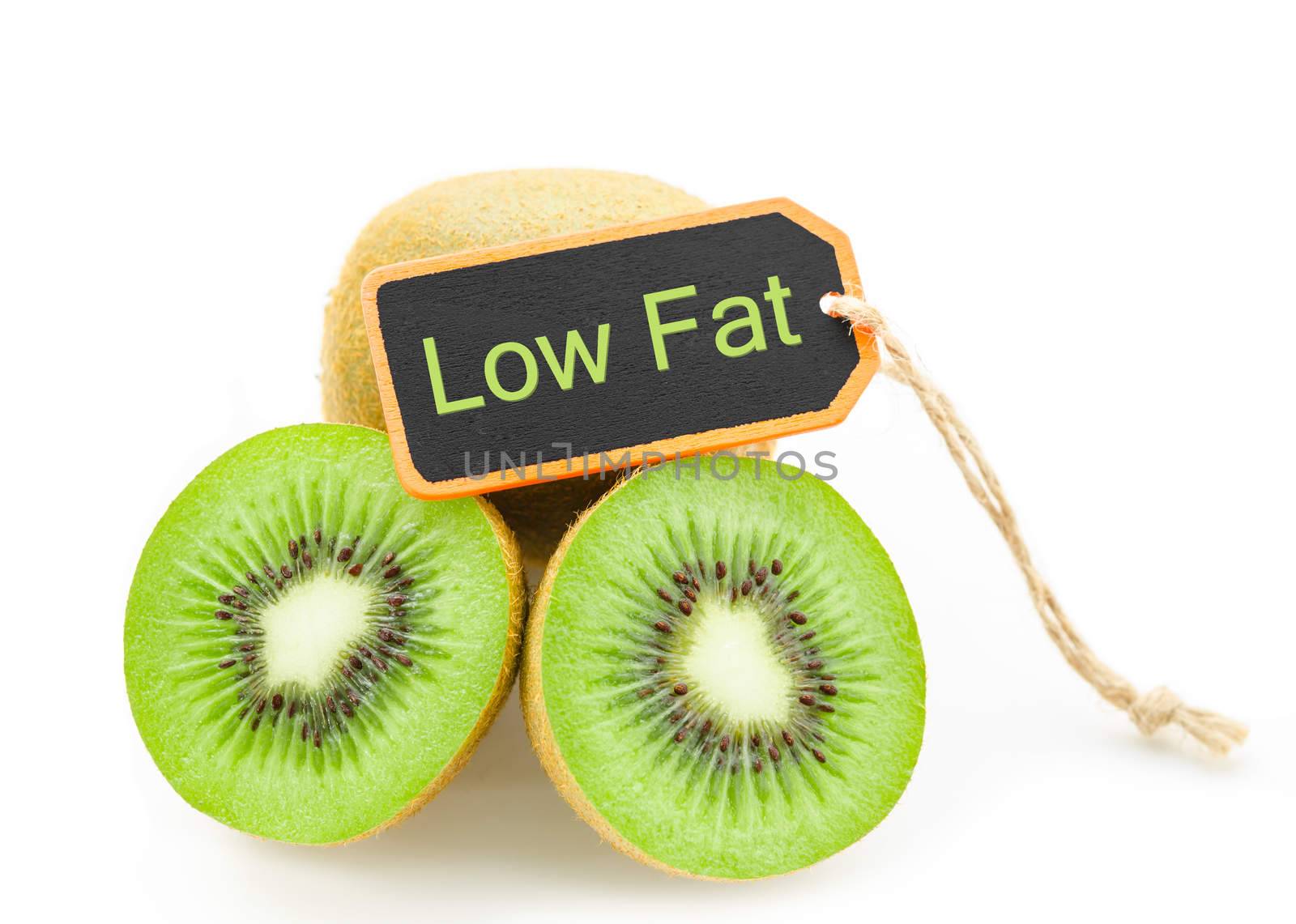 Kiwi fruit low fat concept. by Gamjai