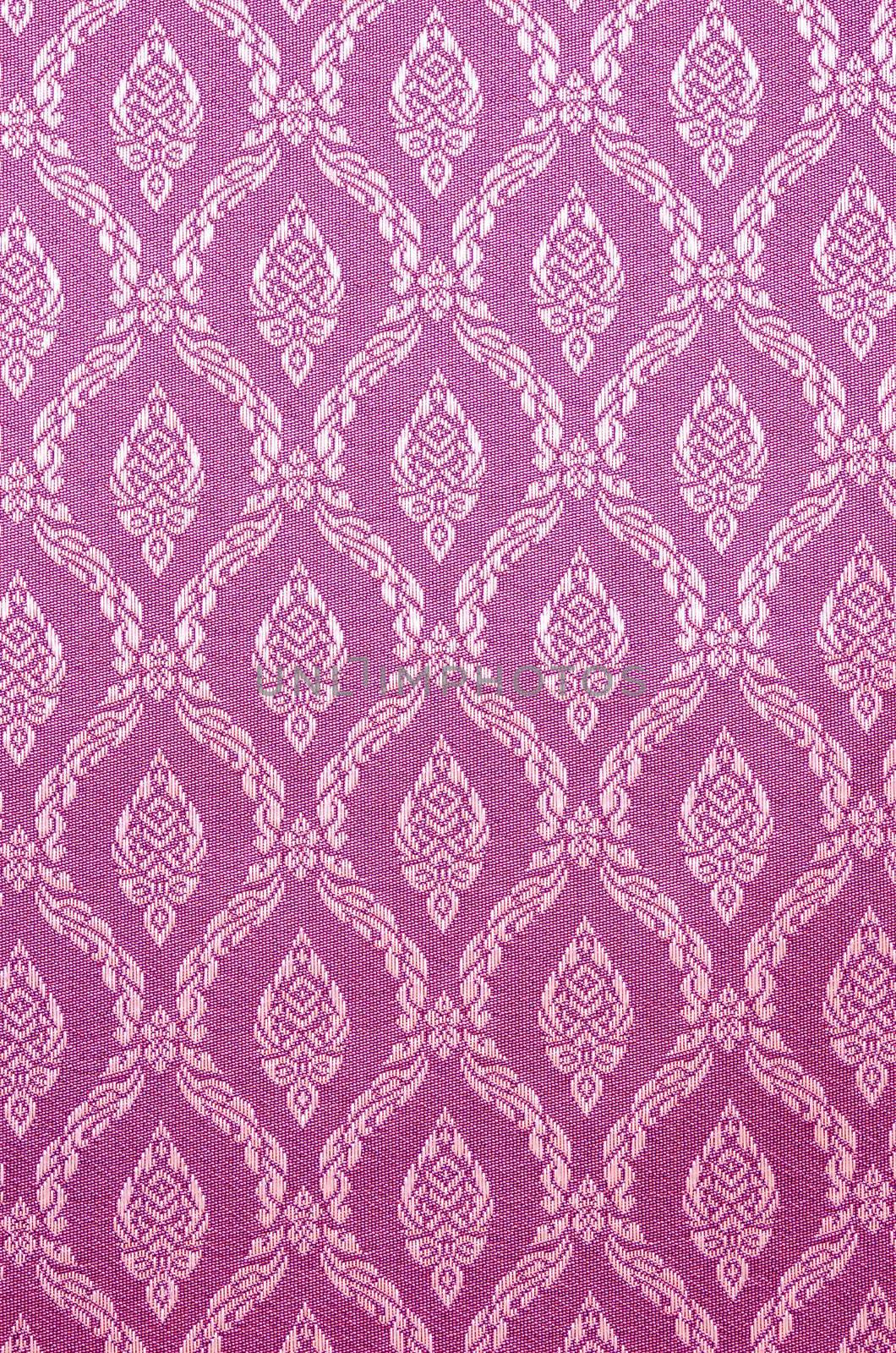 Beautiful traditional fabric Thai design texture or background.