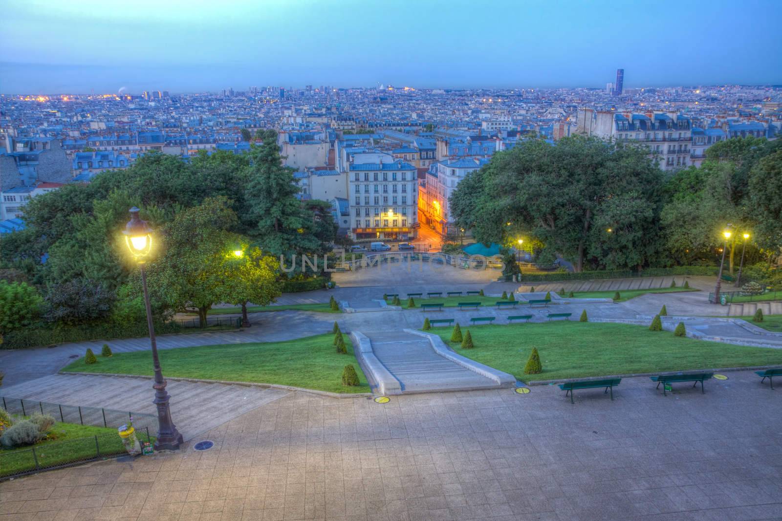Paris from Montmartre by Harvepino