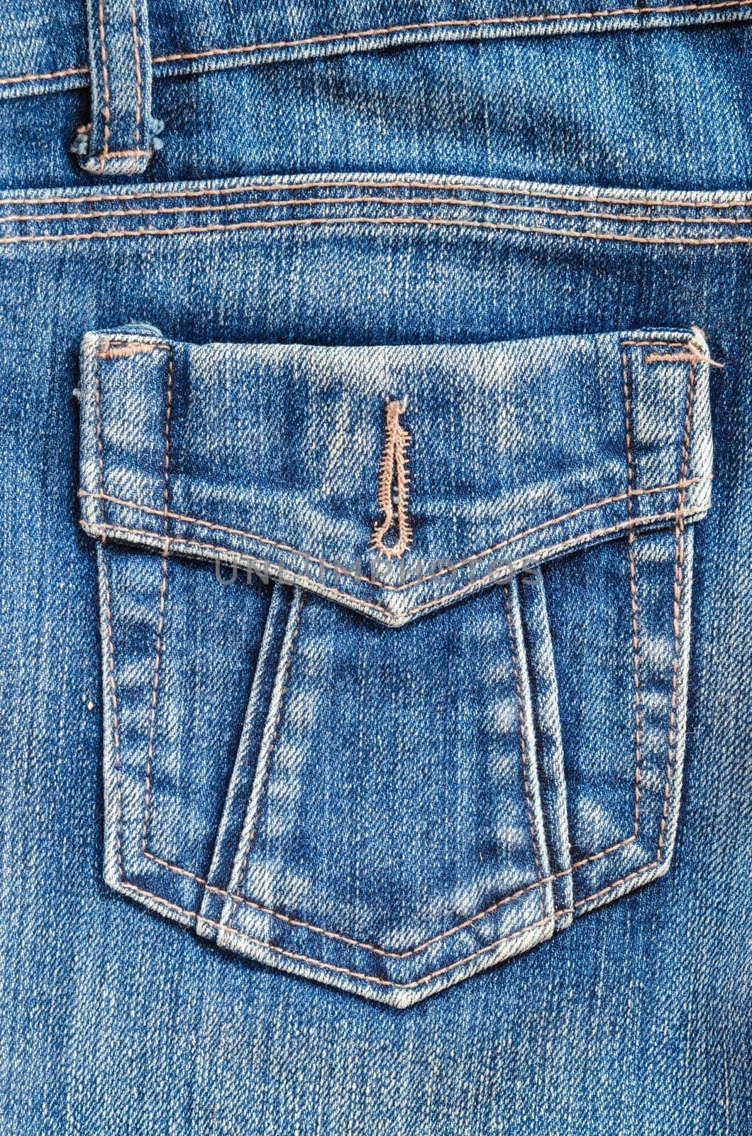 Blue jeans pocket. by Gamjai