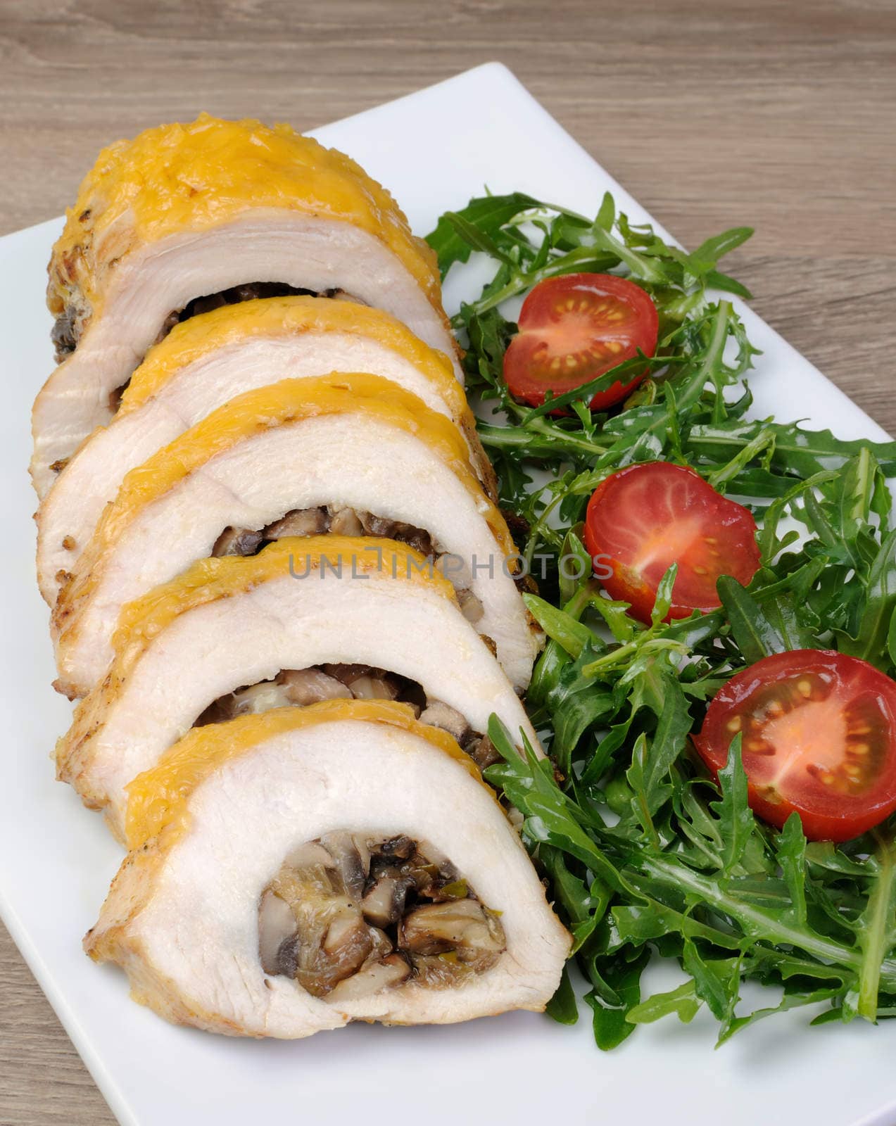 Chicken fillet stuffed with mushrooms by Apolonia