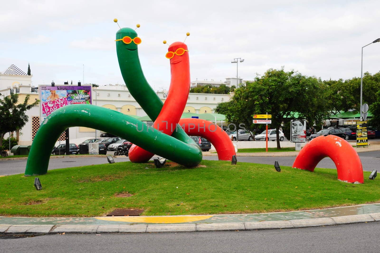 Giant worm art in Portugal