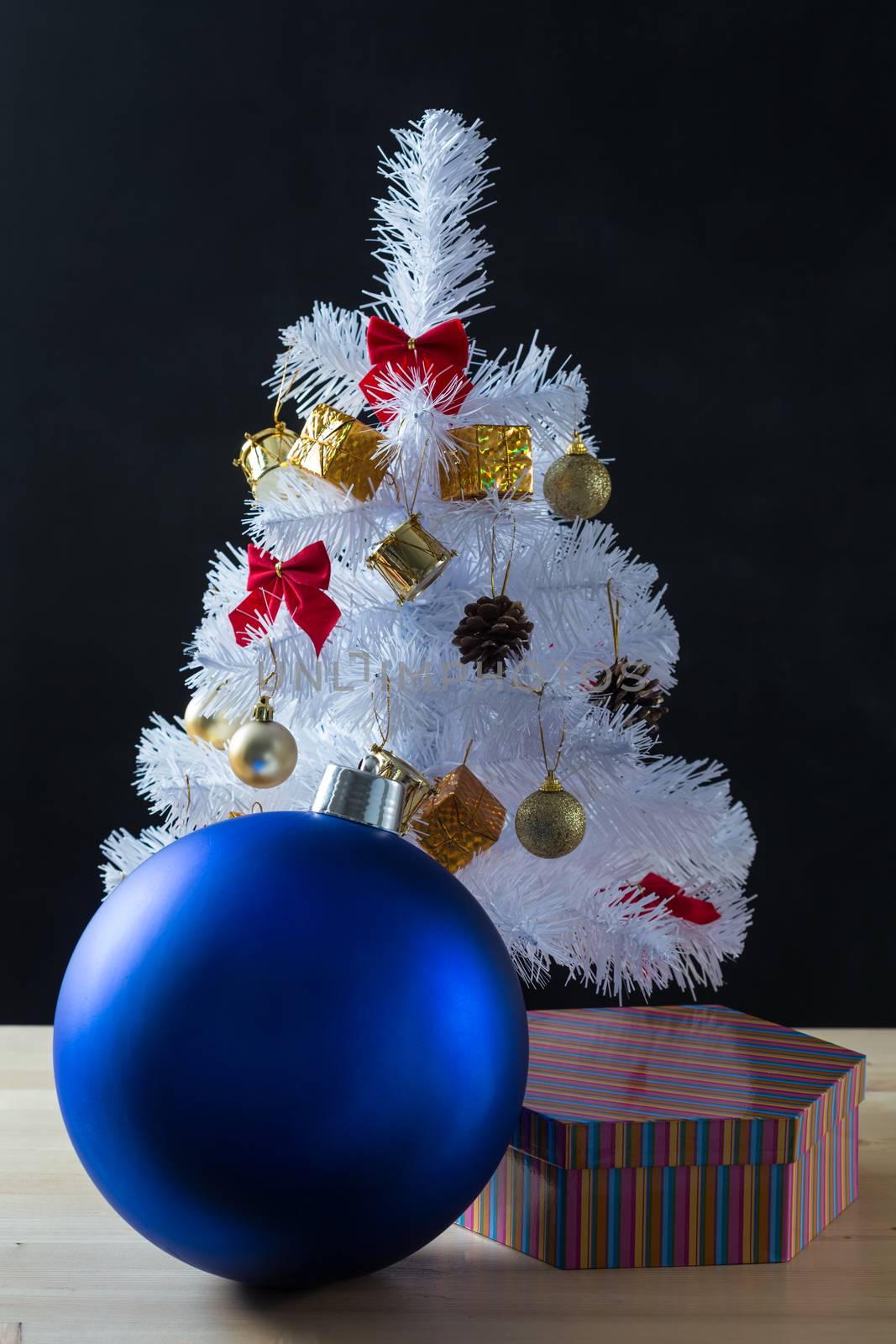 Christmas and New Year decoration. Selective focus. Creative background