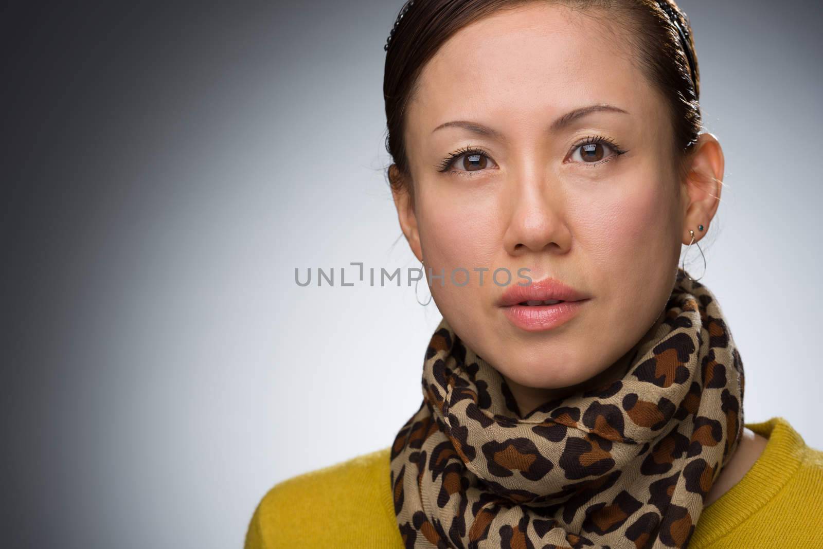 A headshot of a middle aged Japanese woman.