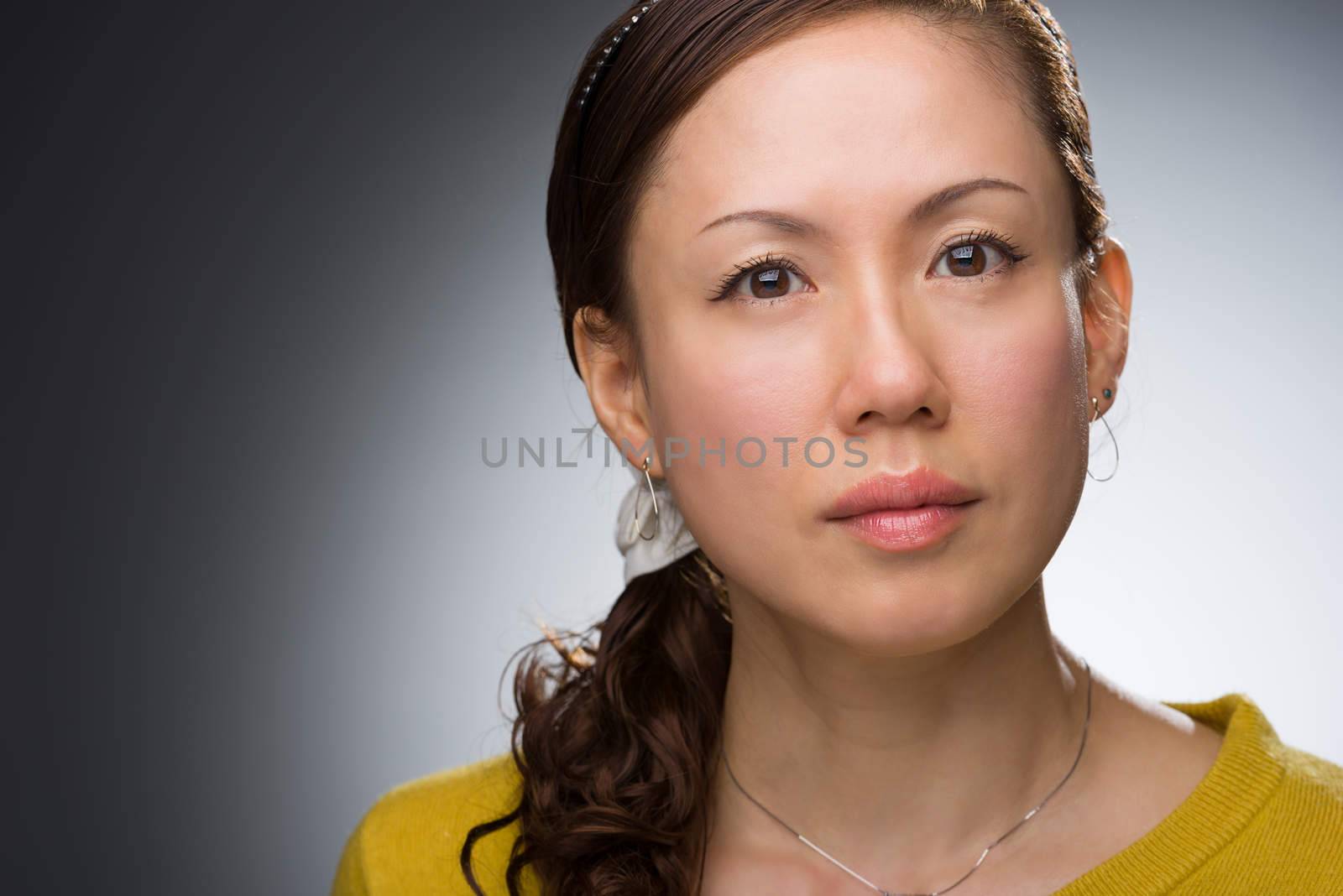 Japanese Woman Headshot by justtscott